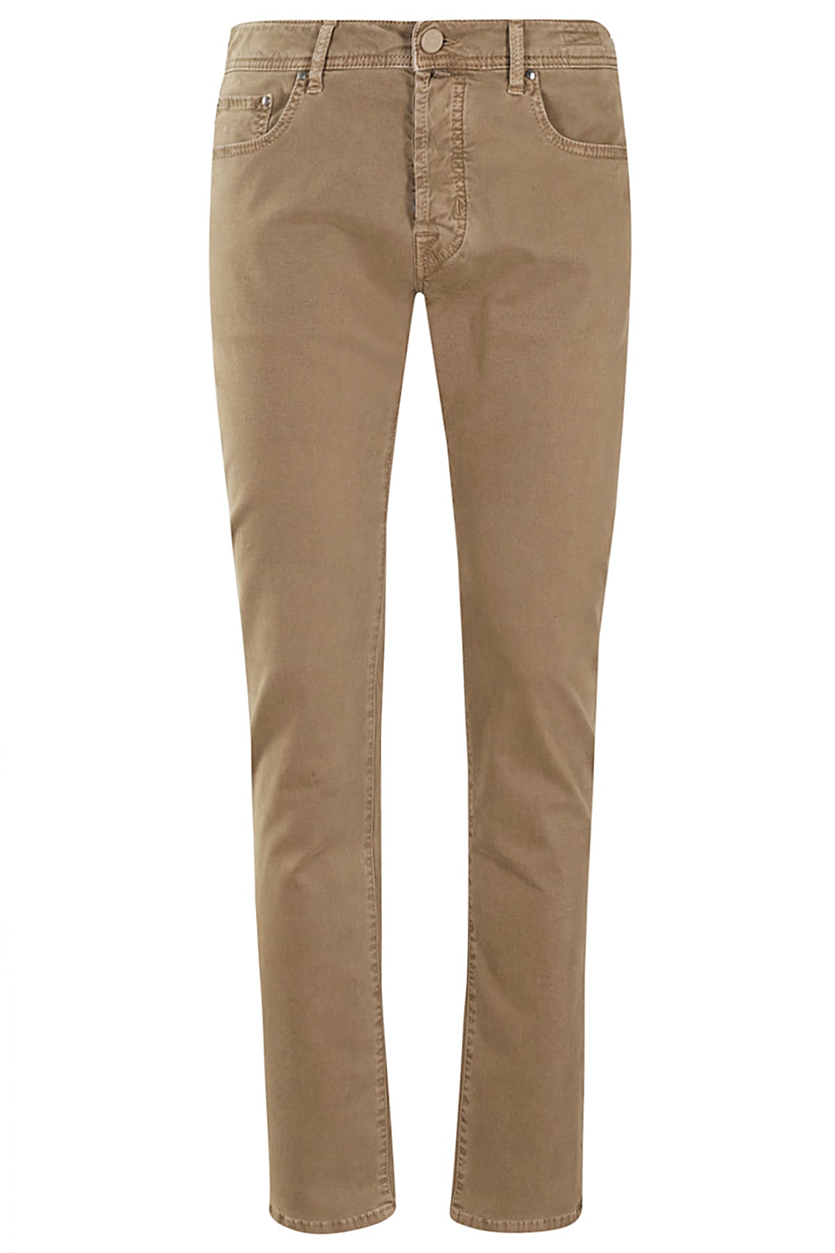 Shop Jacob Cohen Gabardina Stretch In Biscotto