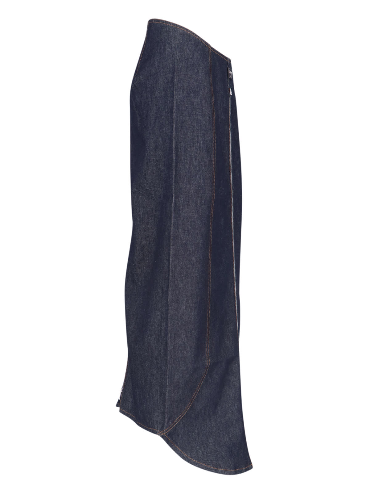 Shop Coperni Maxi Sheath Skirt In Blue