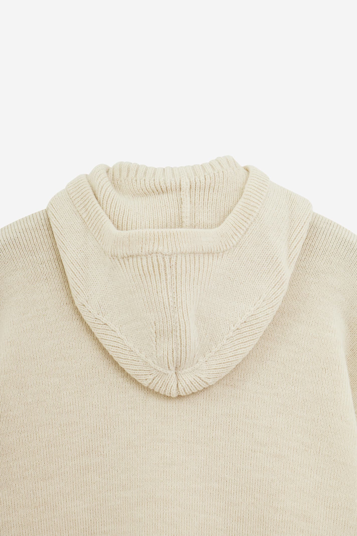 Lemaire Hooded Alpaca And Wool-blend Sweater In White
