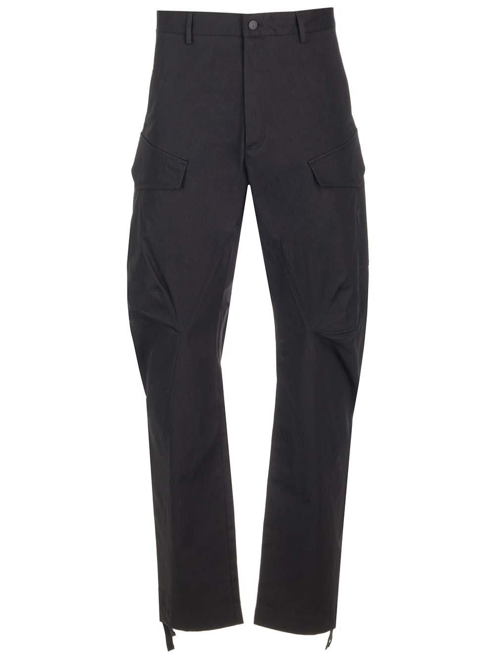 Gabardine Straight Leg Cargo Trousers