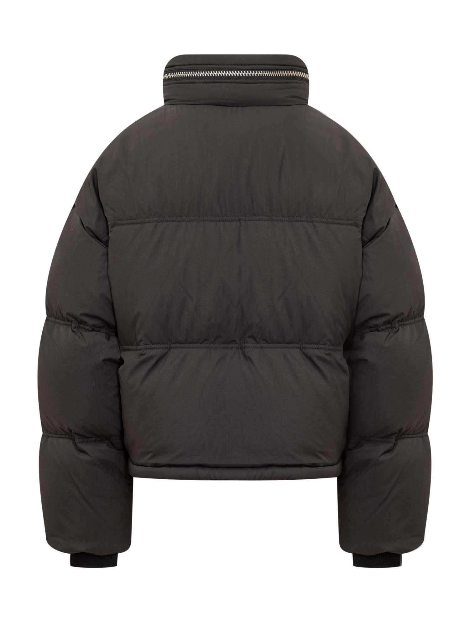 Shop Ami Alexandre Mattiussi Down Jacket With Ami Logo In Black