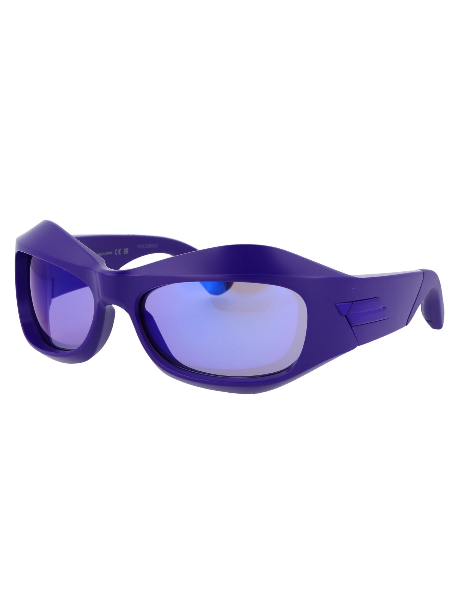 Shop Bottega Veneta Bv1086s Sunglasses In 008 Violet Violet Violet