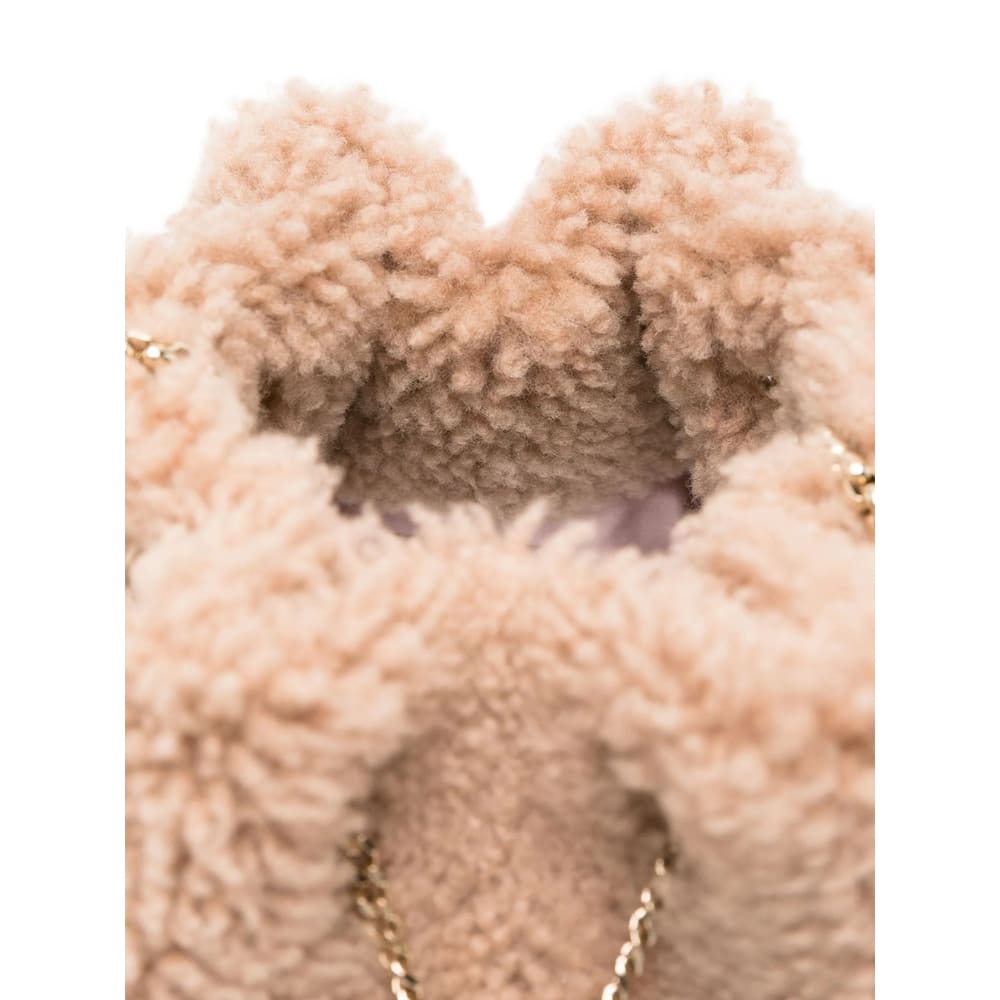 Jimmy Choo Bon Bon Pearl-embellished Ring-handle Bag In Neutral