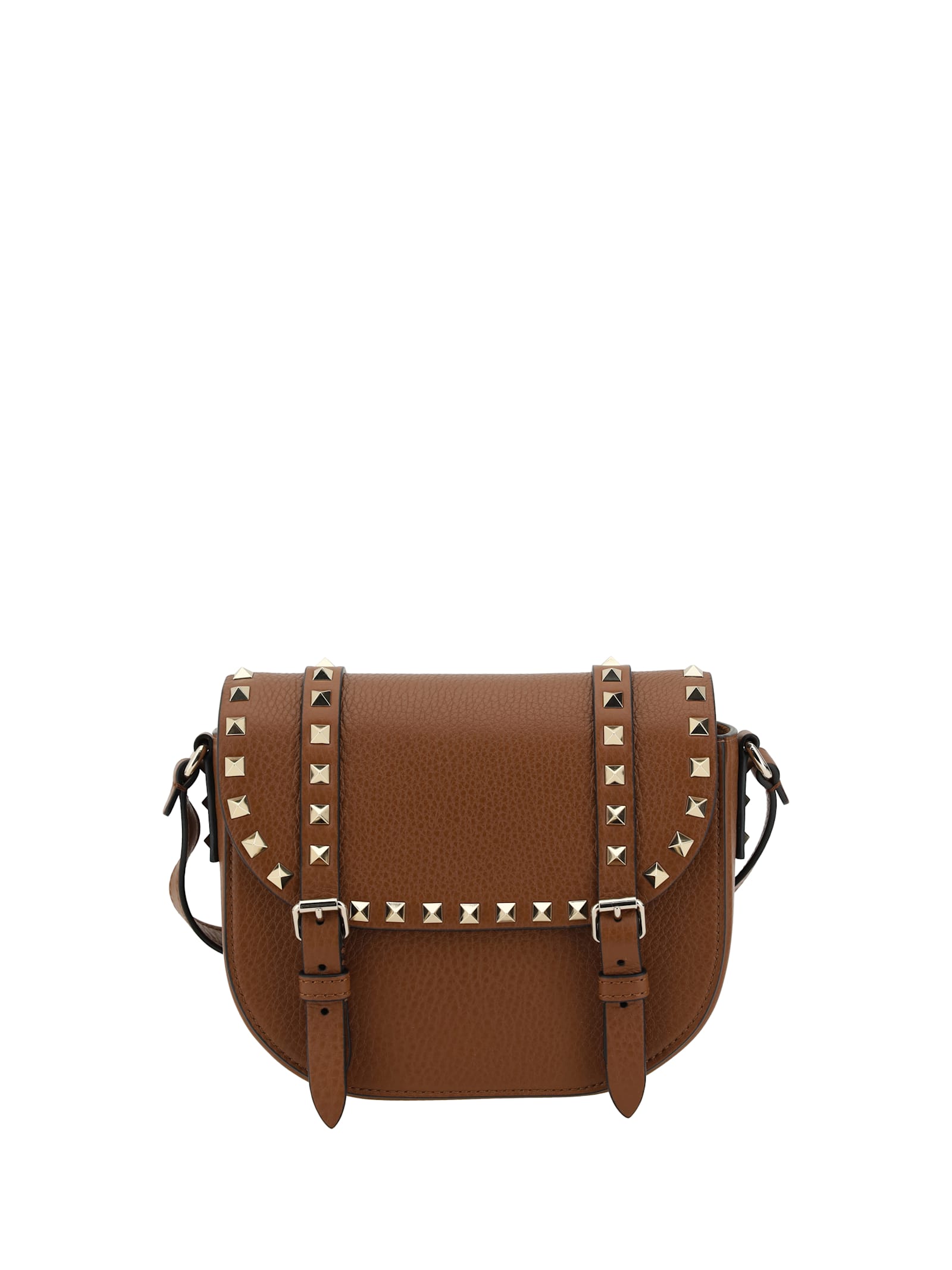 Valentino Leather Shoulder Bags In Brown