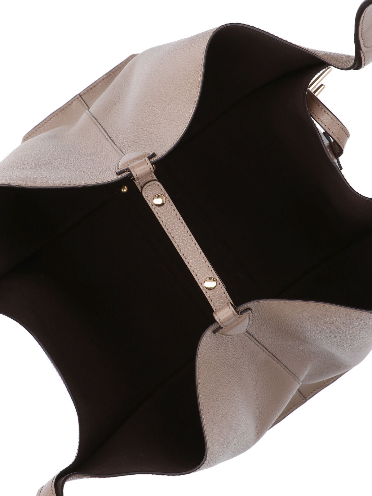 Tod's T-timeless Large Tote Bag In Brown