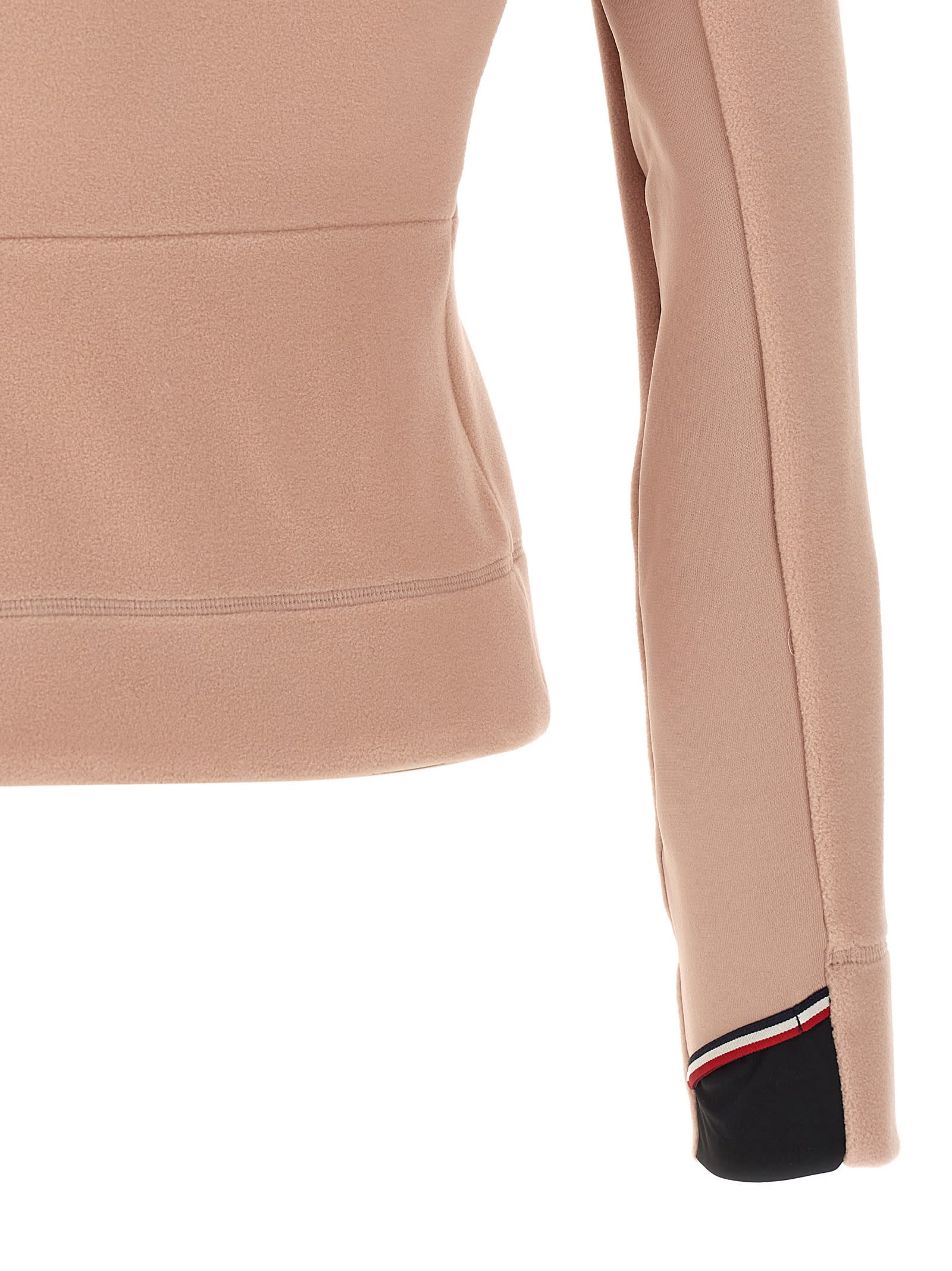 Moncler Grenoble Antiqued Stretch Polyester Jacket In Brown
