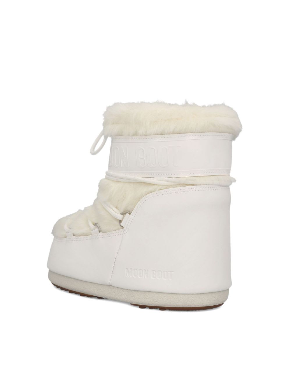 Moon Boot Womens Polyvinyl Cold Weather Ankle Boots In White