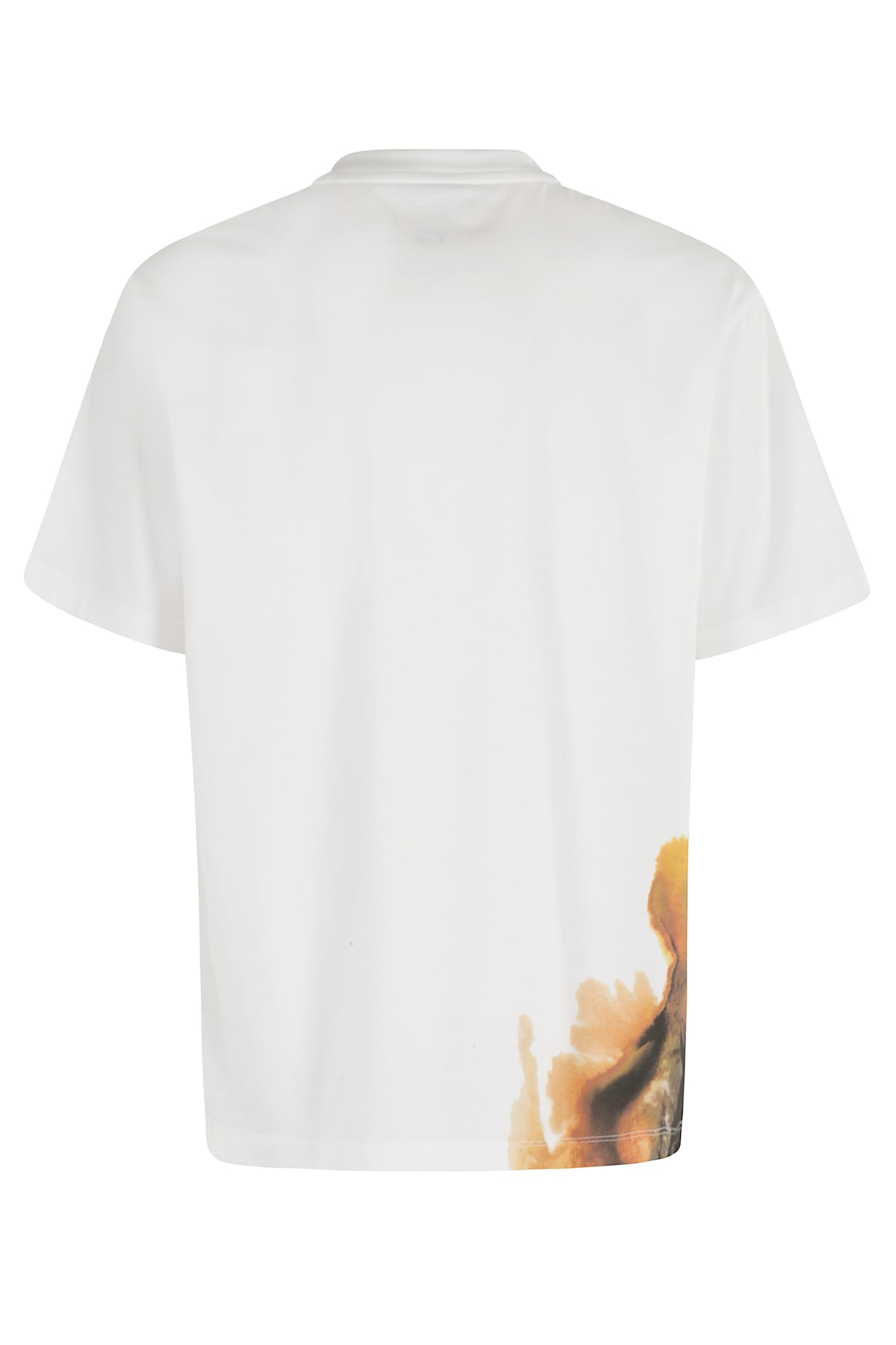 Y-3 Adidas Short Sleeve T-shirt In White