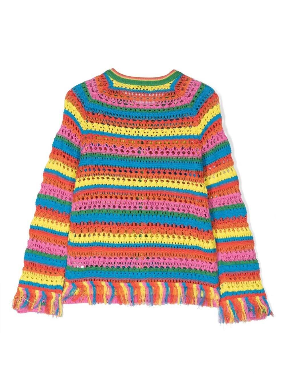 Shop Stella Mccartney Multicolor Knit Cardigan  Kids Girl