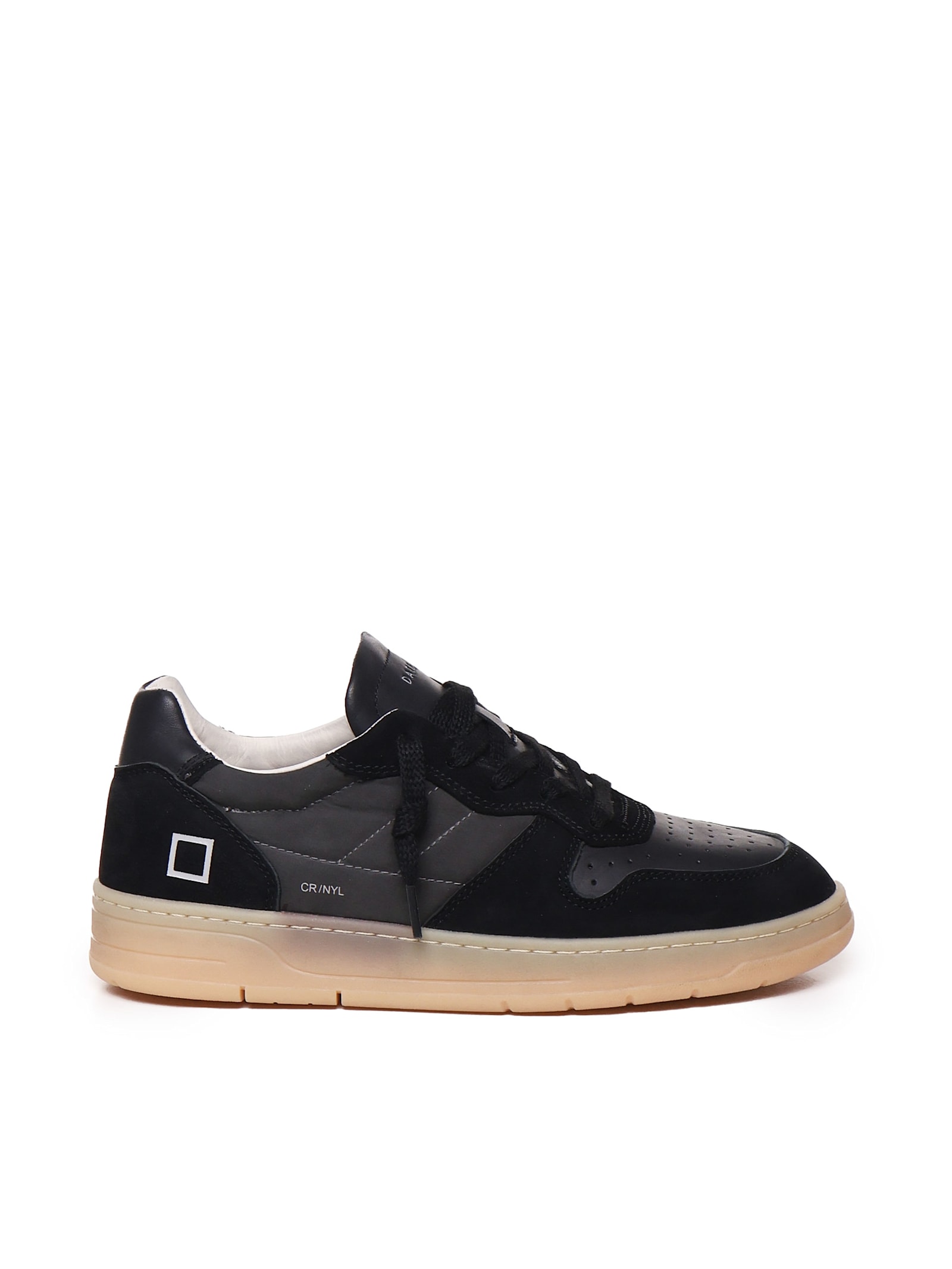 Shop Date Sneakers In Leather In Black