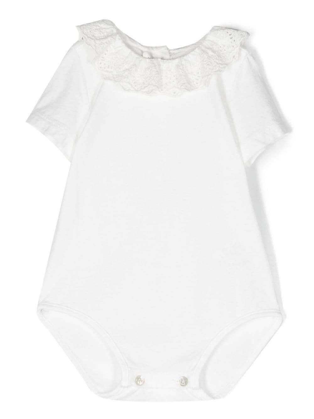 Zhoe &amp; Tobiah Babies' Body Con Ricamo In White