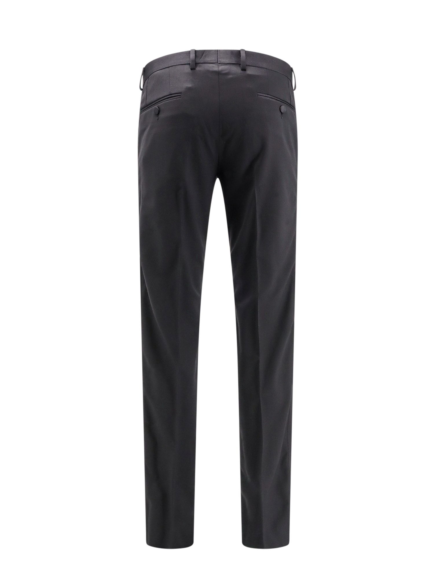Dolce & Gabbana Virgin Wool And Silk Tuxedo Trouser In Black
