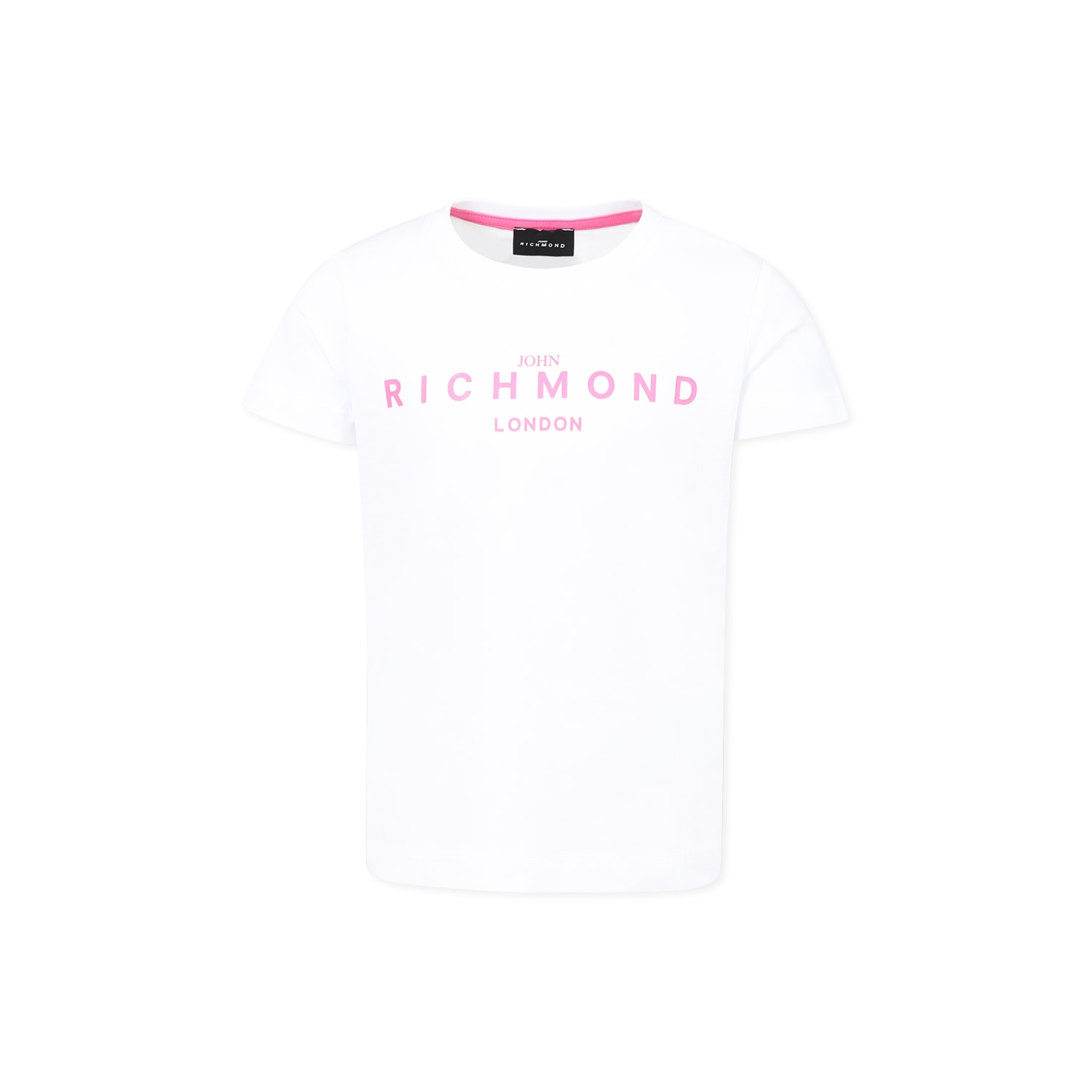 Richmond White T-shirt For Girl With Logo In White