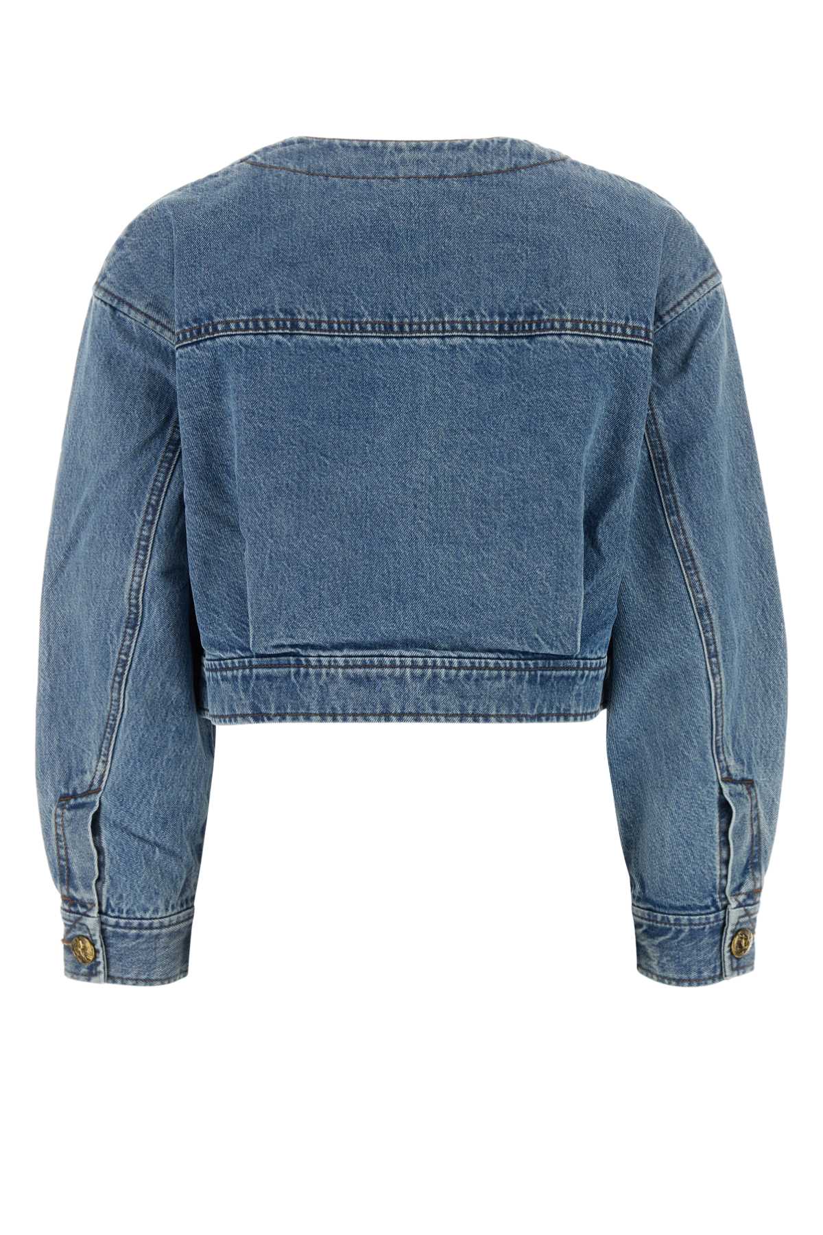Zimmermann Button-up Denim Jacket In Blue