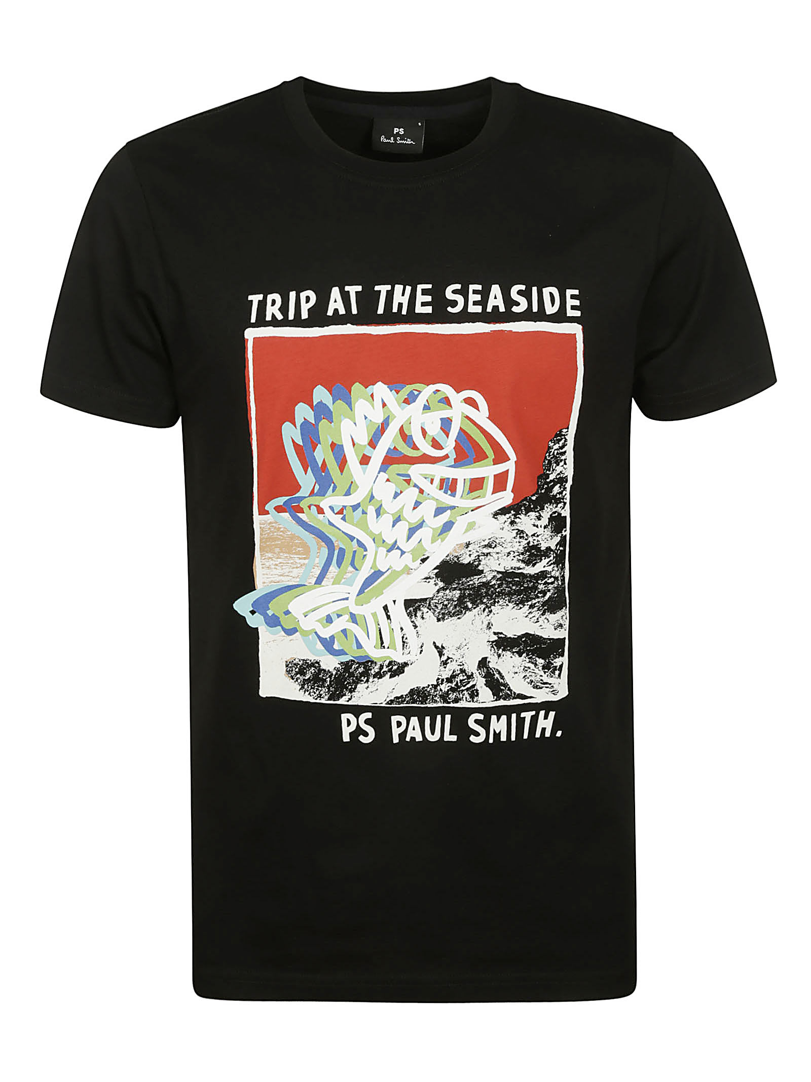 Paul Smith Slim Fit T-shirt Seaside In Black