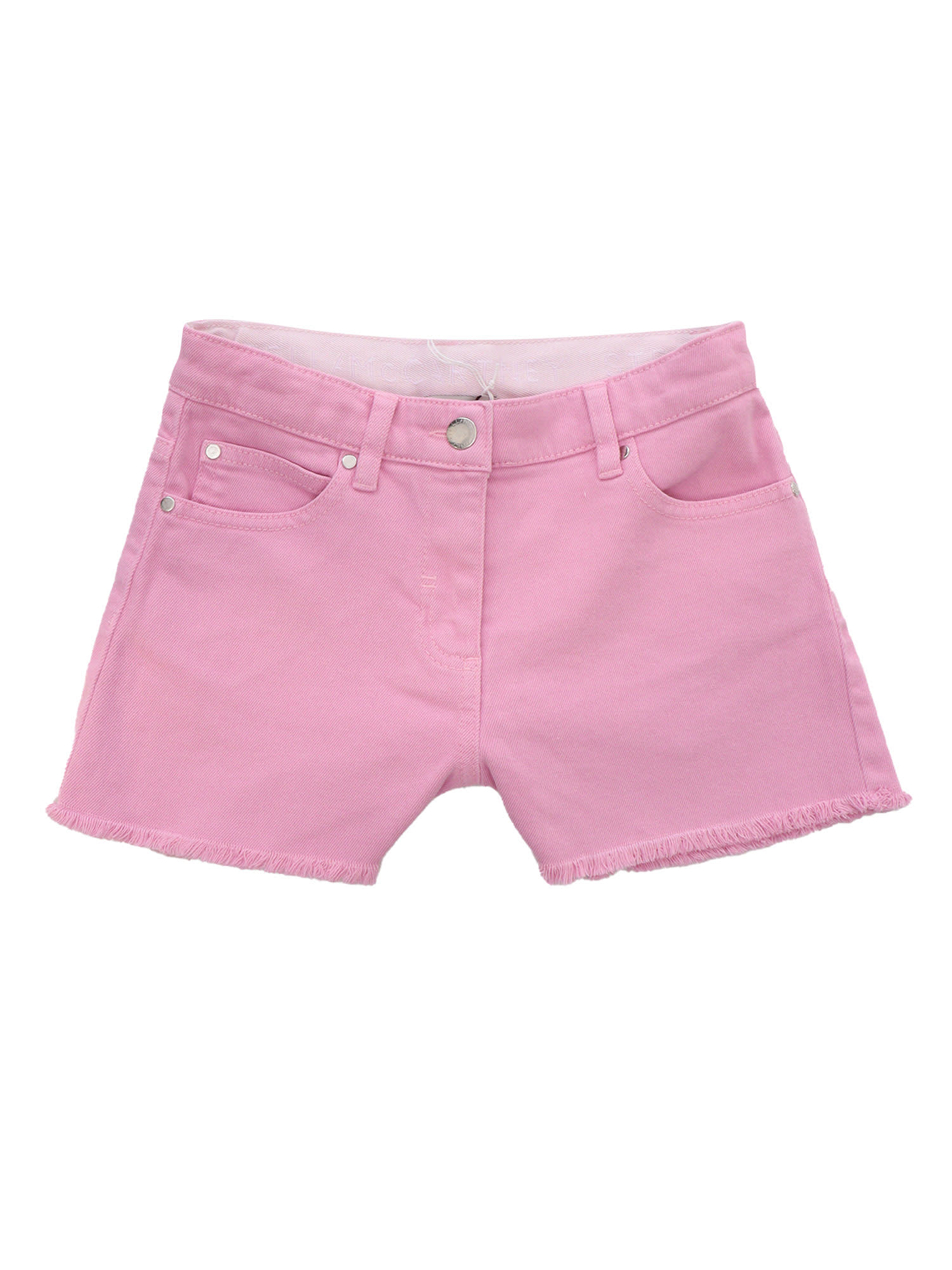 Stella Mccartney Kids' Pink Denim Shorts