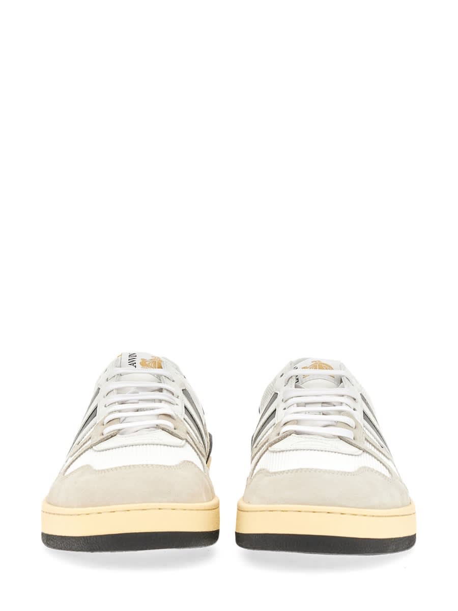 Shop Lanvin Sneaker Clay Low Top In White