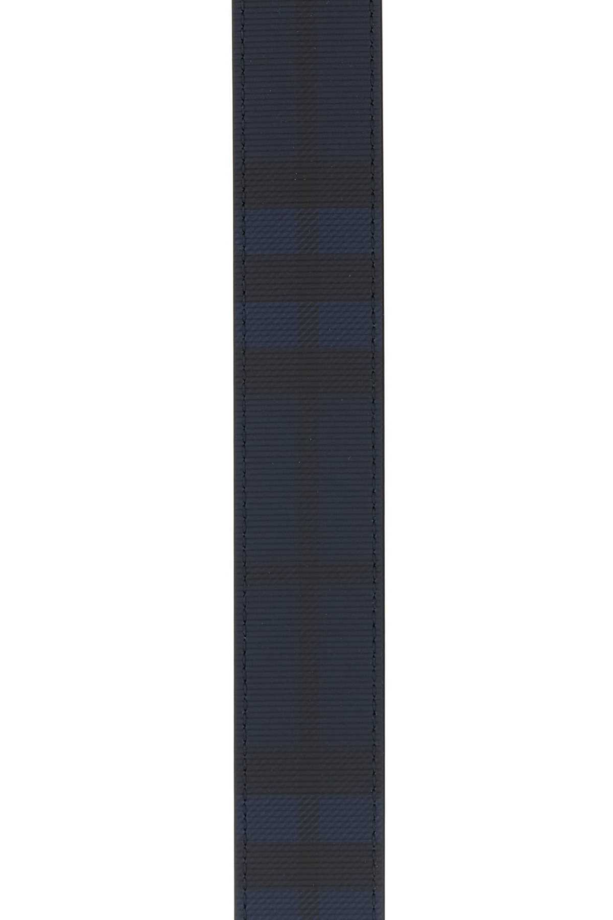 Burberry Printed Canvas Belt In Black
