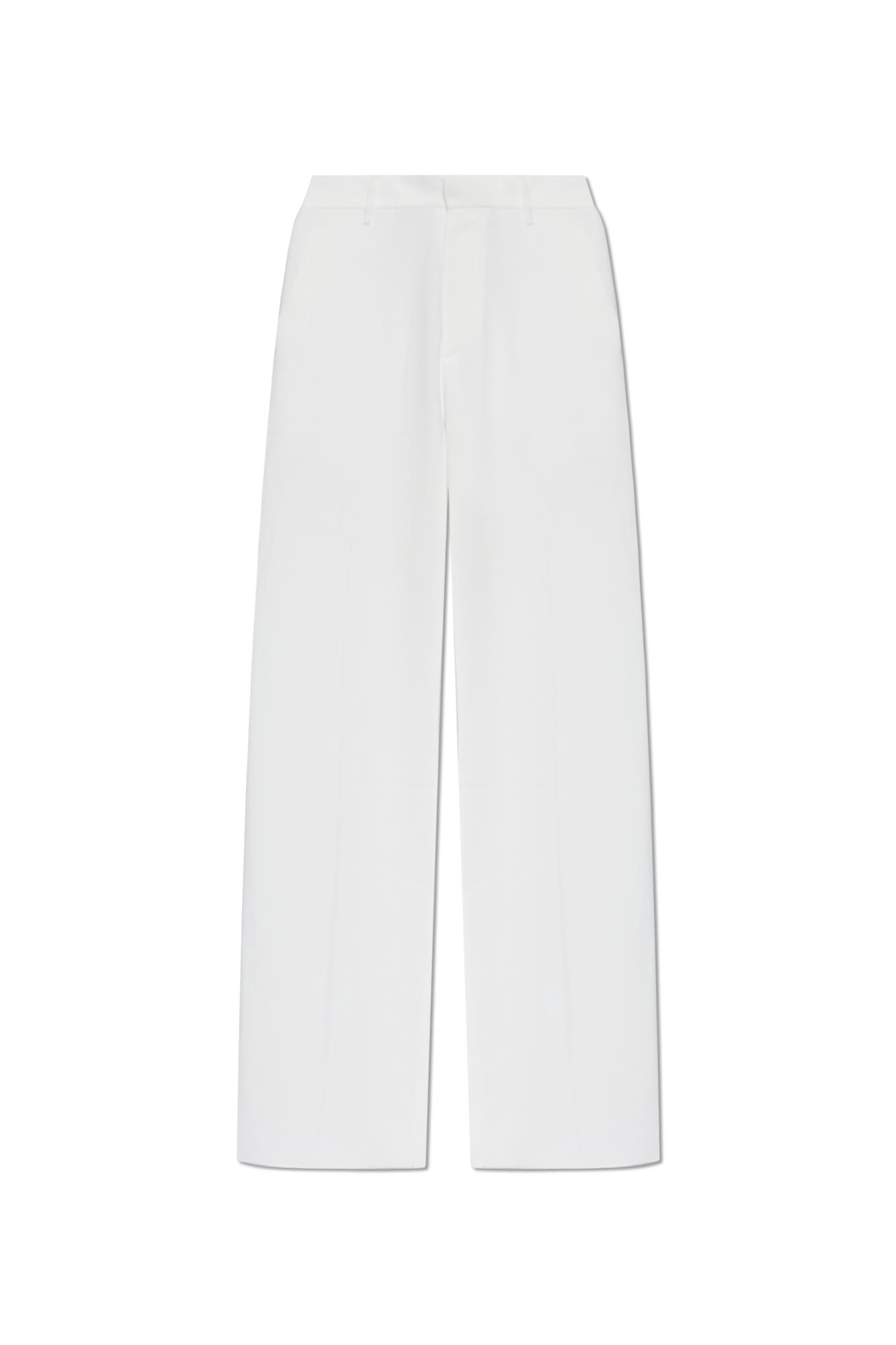 Wide-leg Pleated Pants