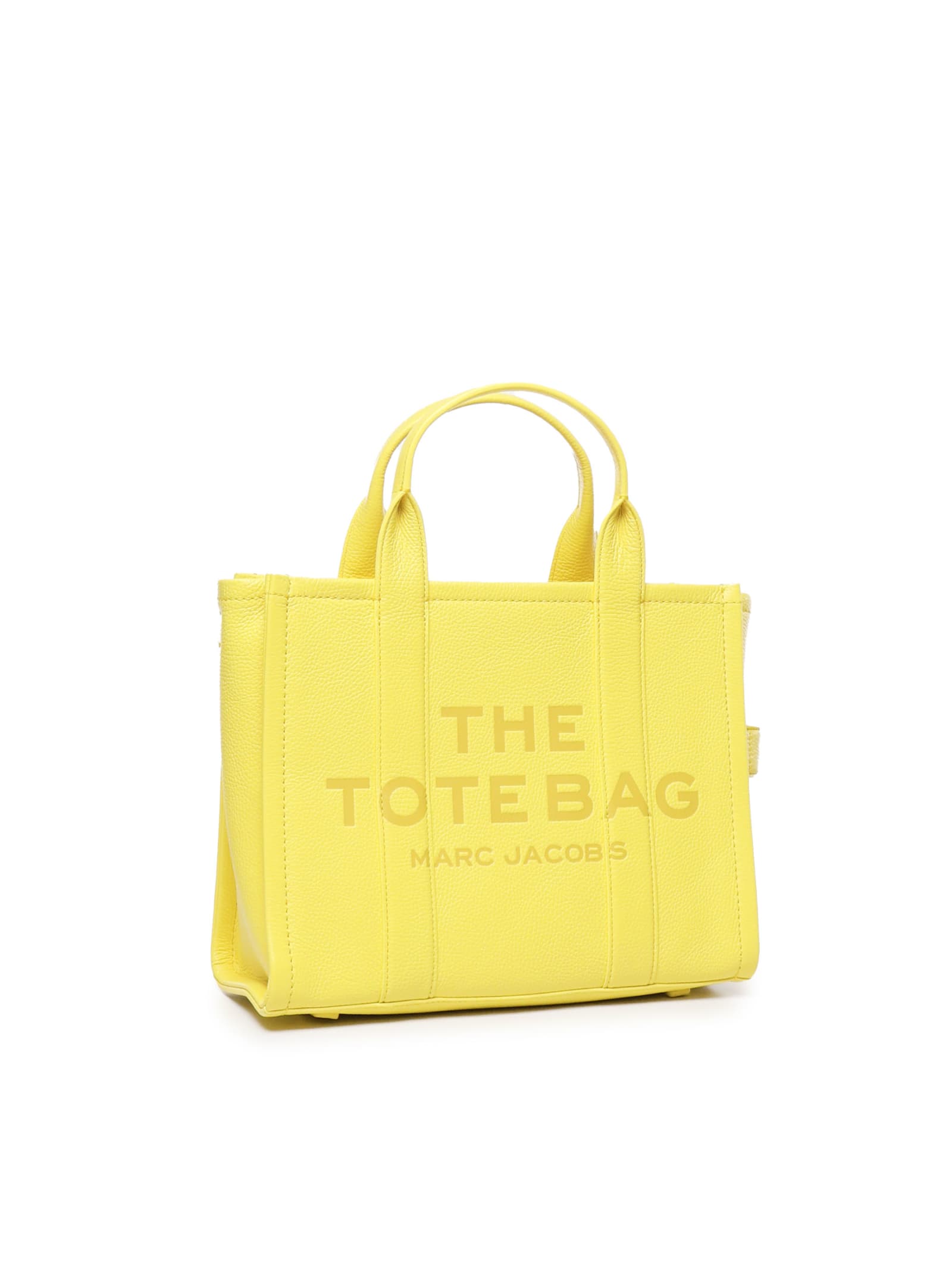 Shop Marc Jacobs The Tote Bag Medium In Smiley Yellow