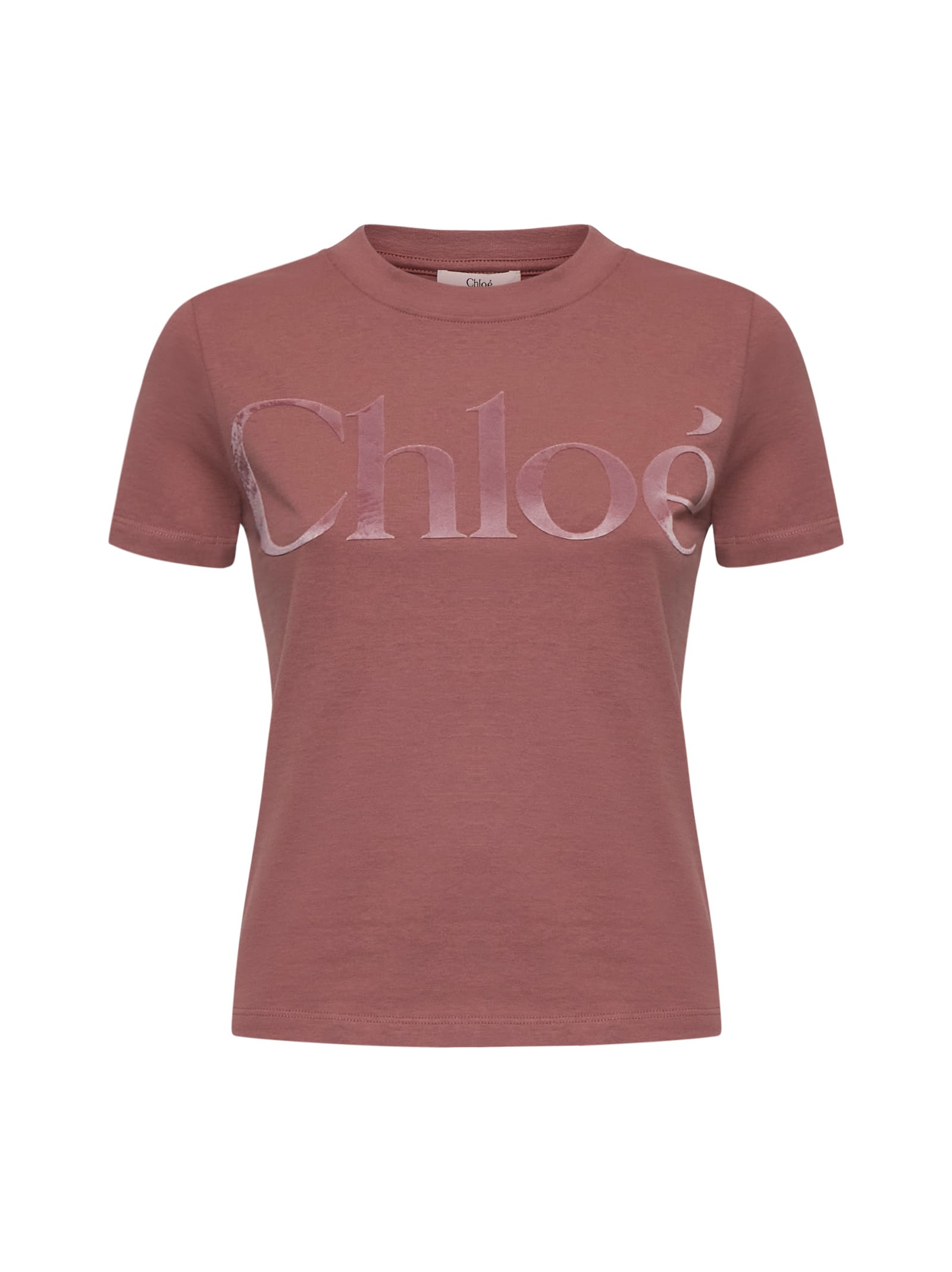 Chloé T-shirt In Dried Rose