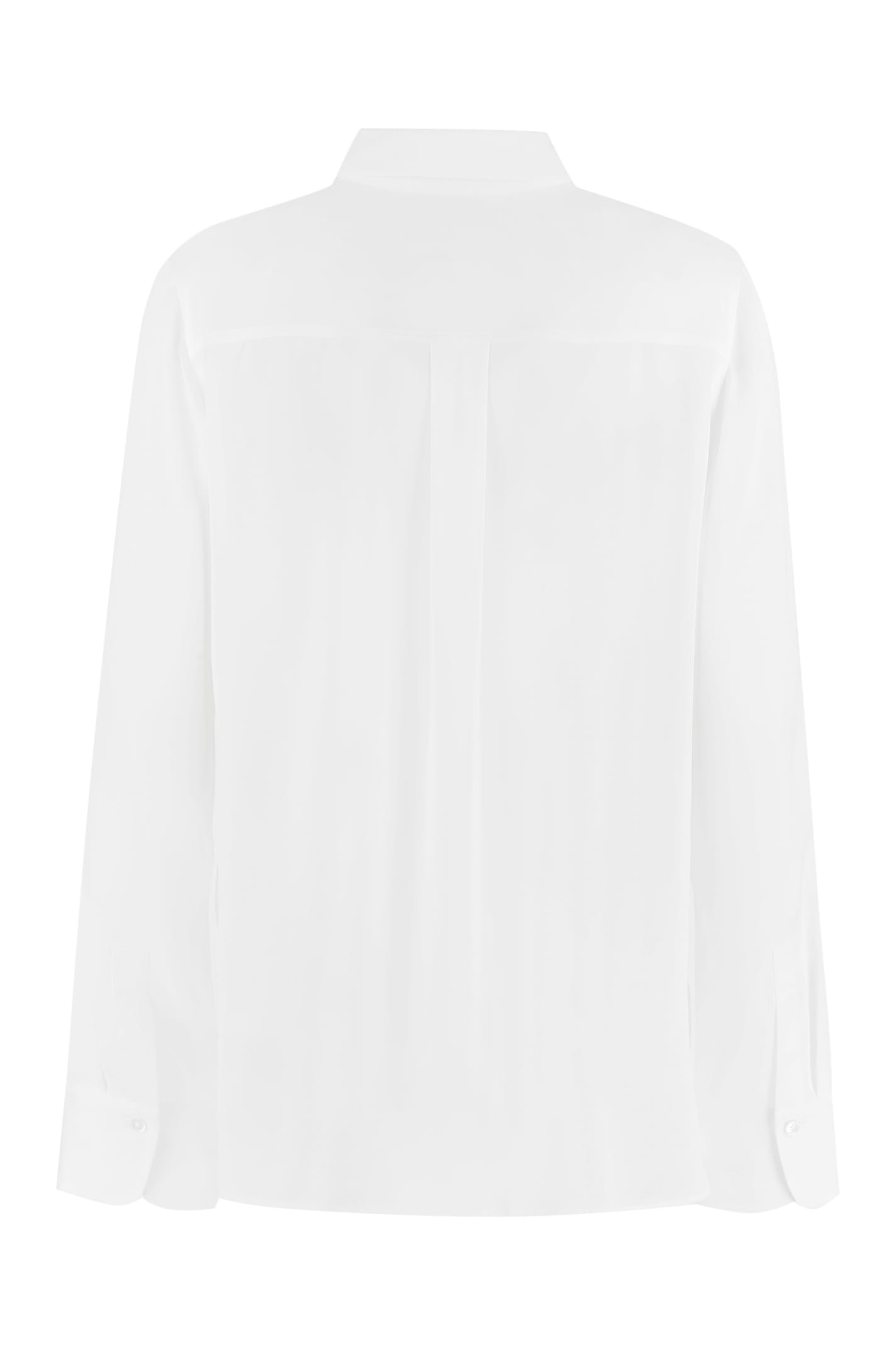 Shop Vince Silk Shirt In White