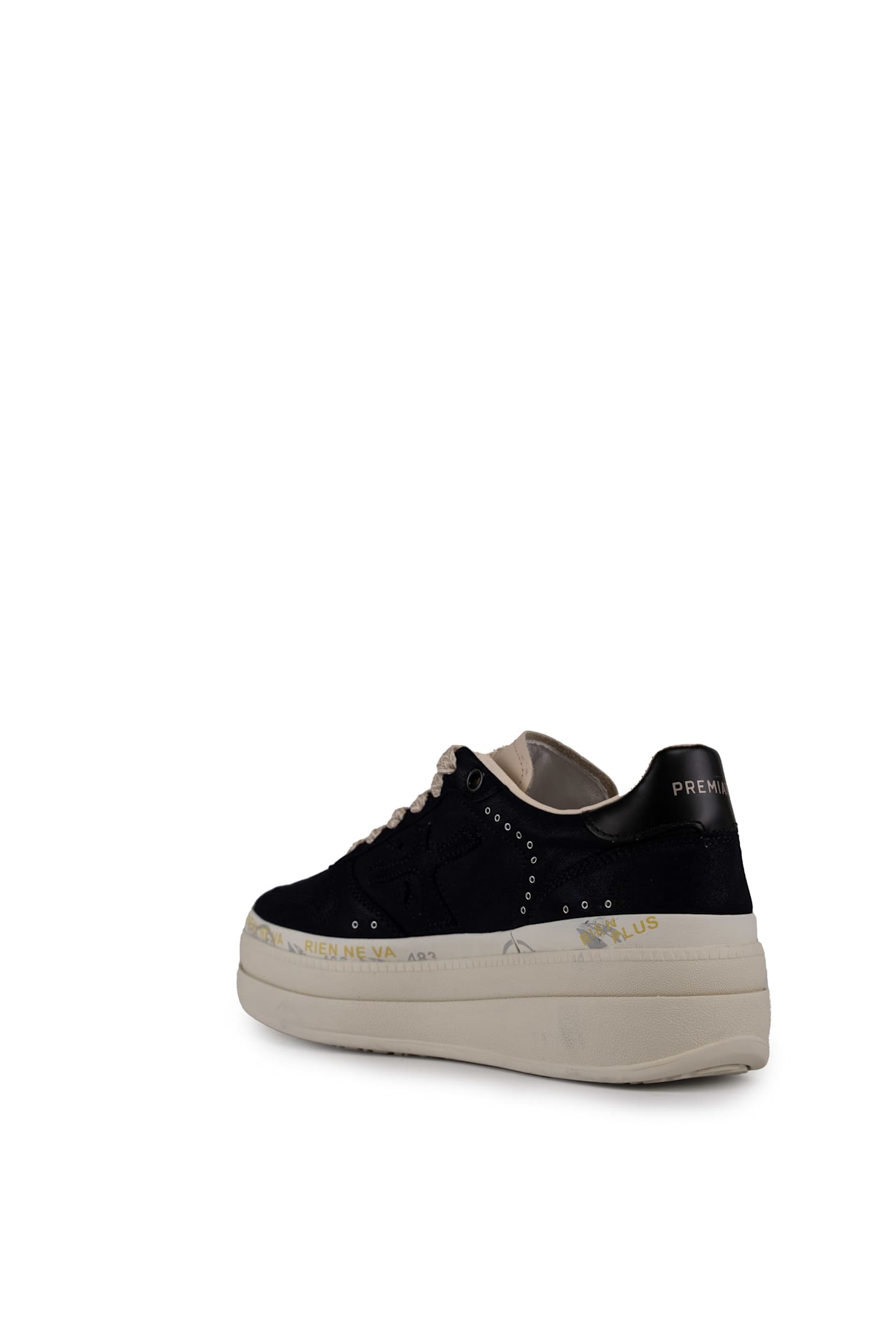 Shop Premiata Micol 7013 Suede Sneakers In Nero