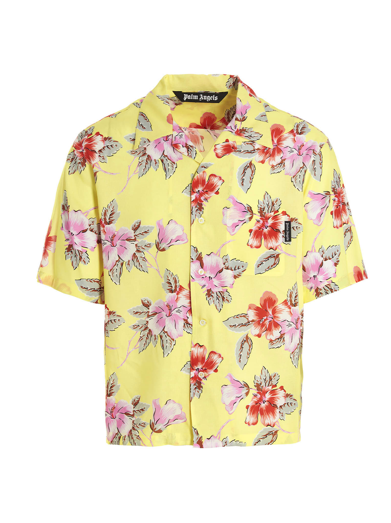 Palm Angels hibiscus Bowling Shirt