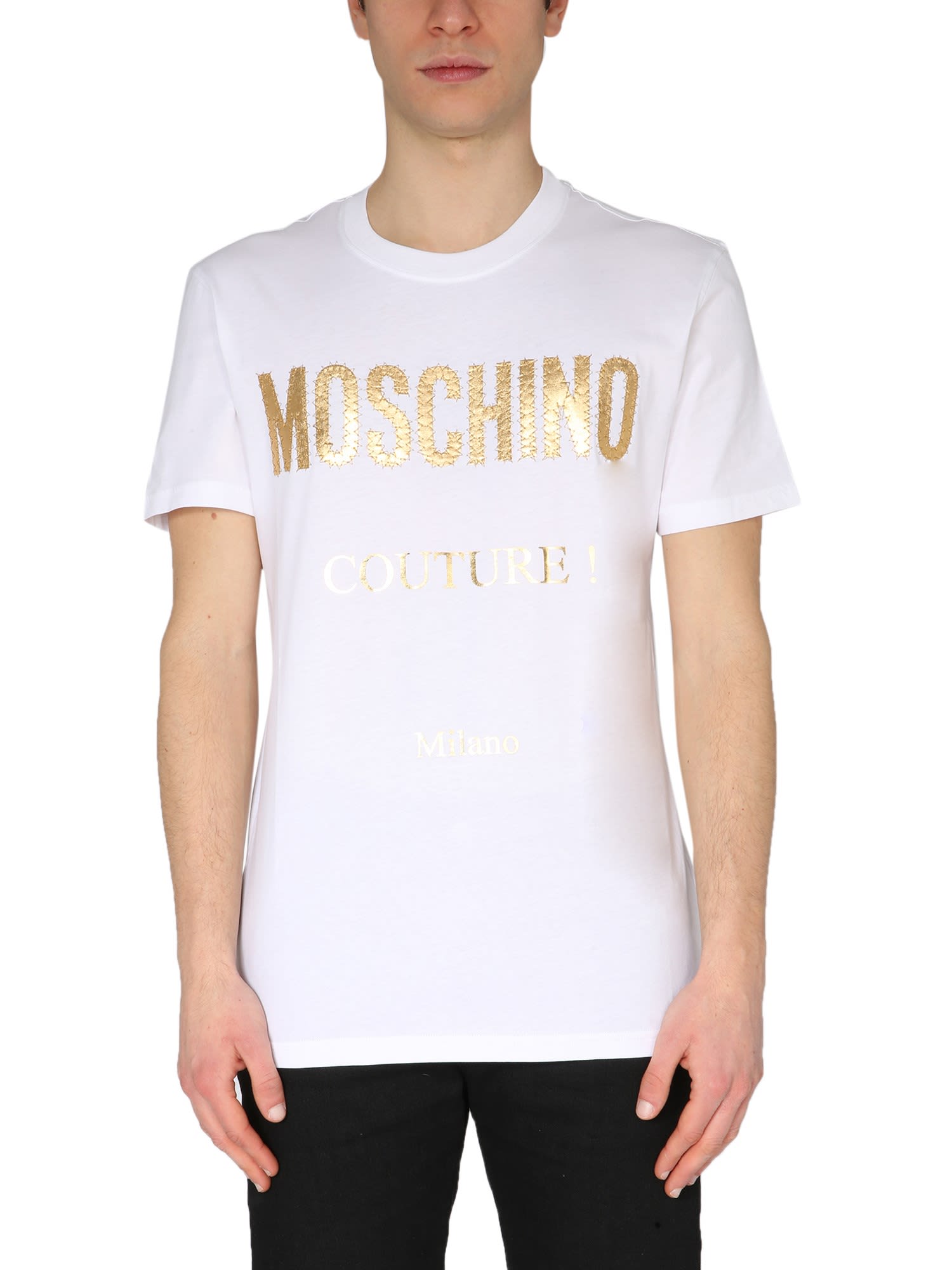 Moschino T-shirt With Laminated Print