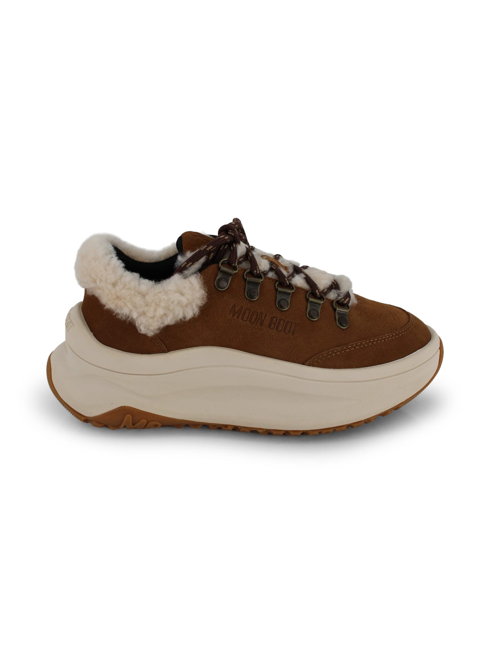 Moon Boot Sneakers Moon247 City Sherling Cognac In Multi