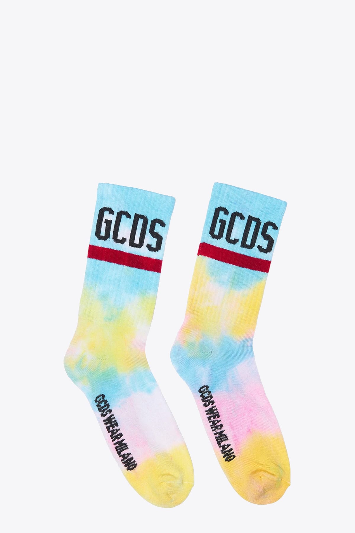 GCDS Tie Dye Logo Socks