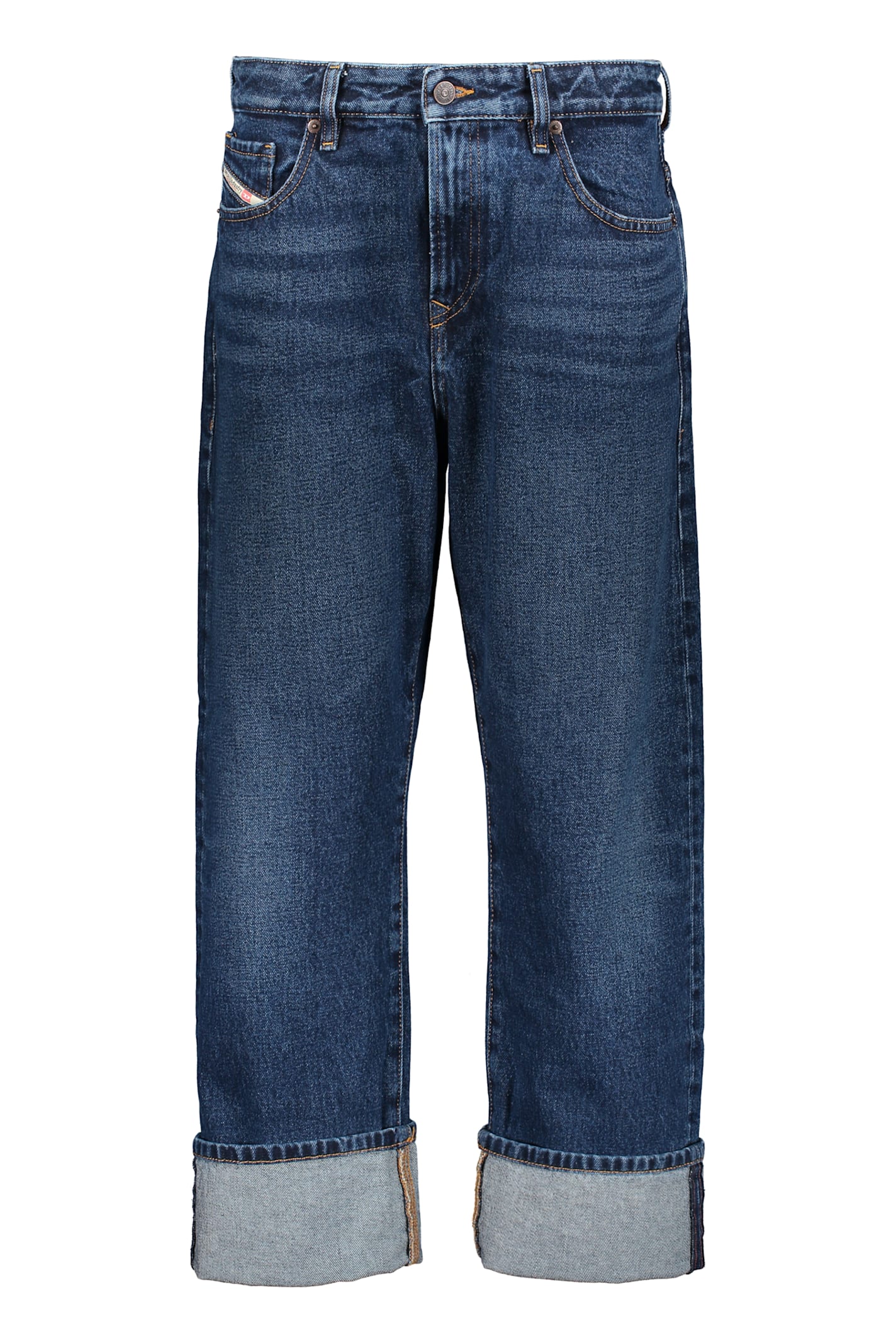 Diesel Dark Blue Denim Trousers Versatile