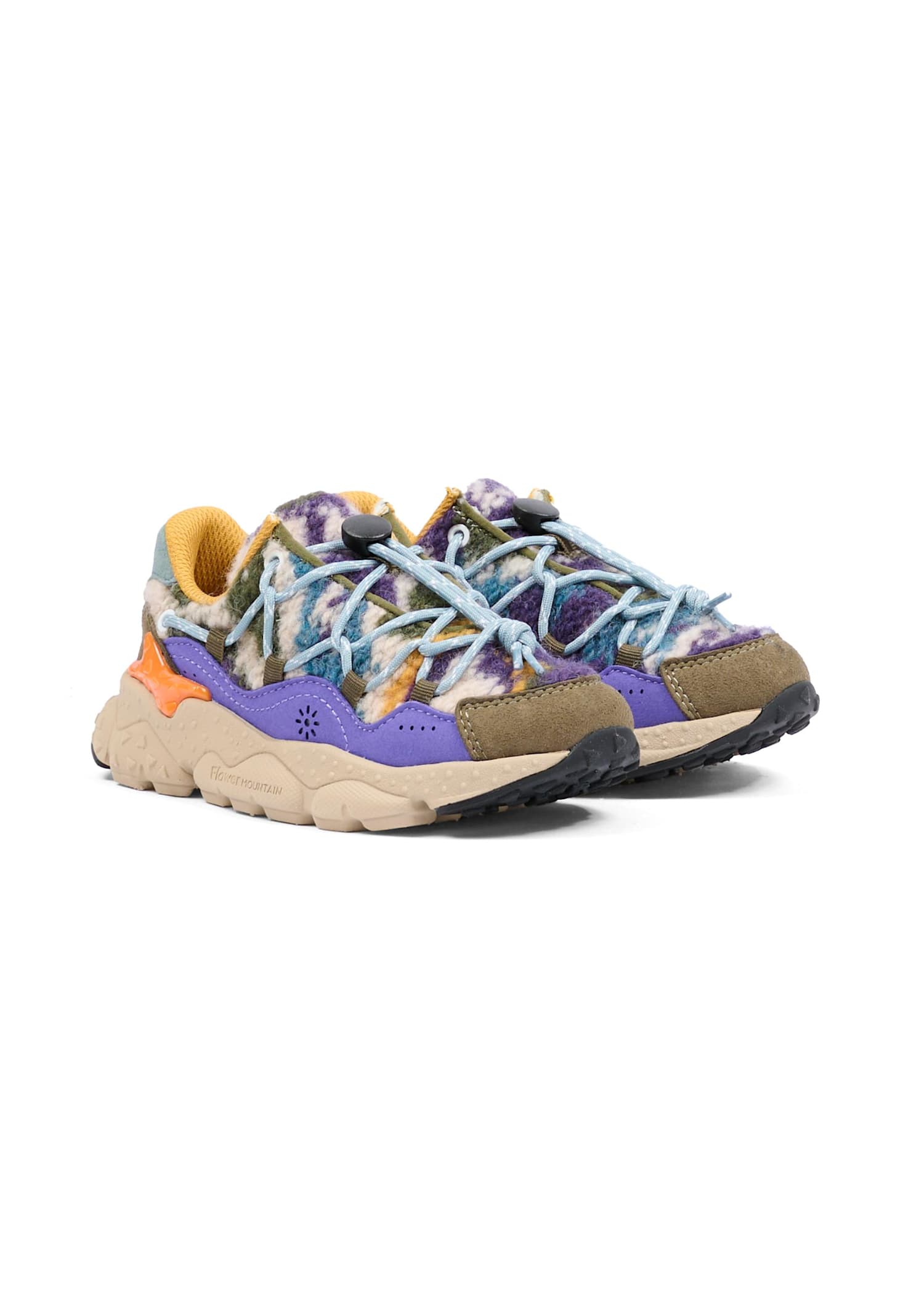 Flower Mountain Multicolor Sneakers For Kids In Multi