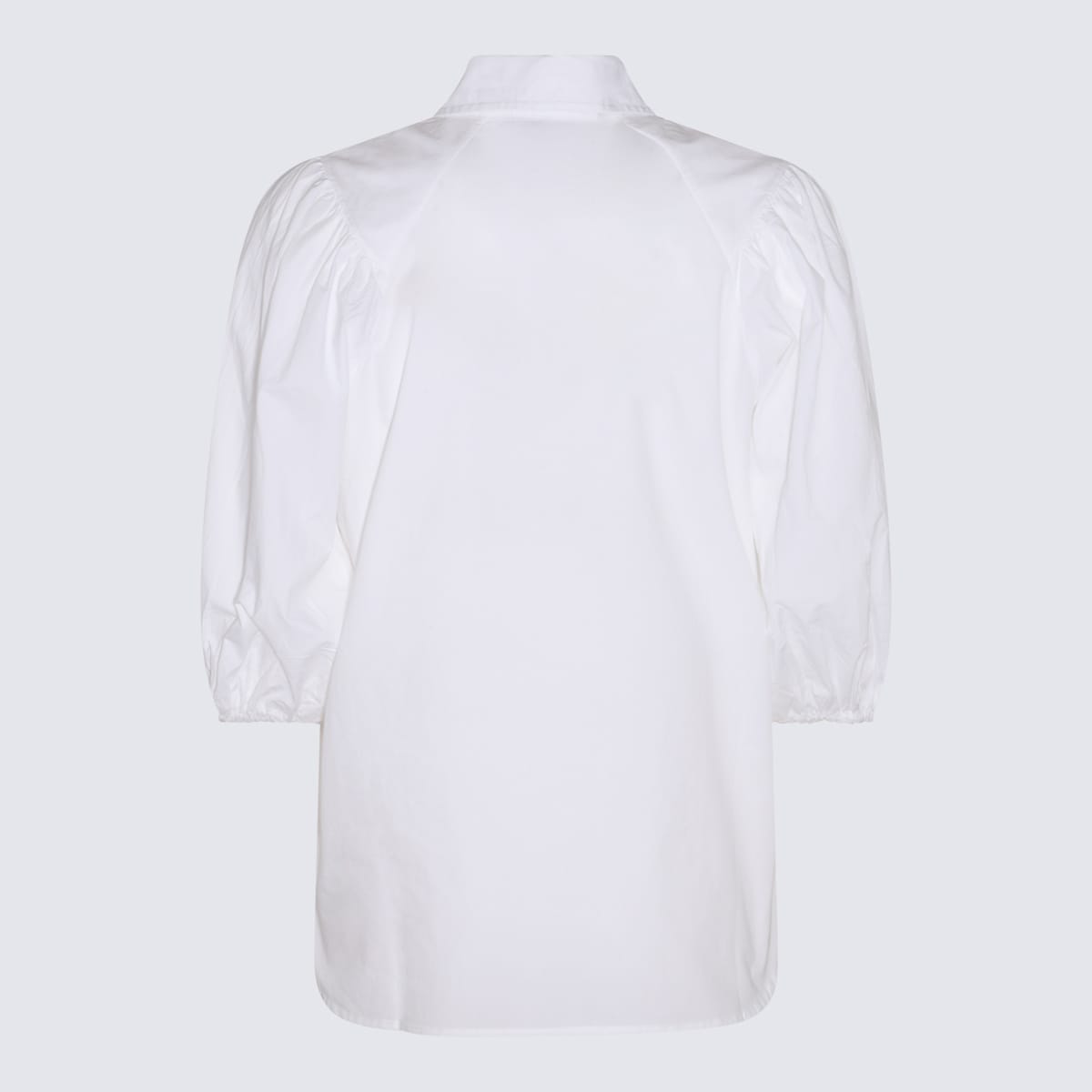 Shop Ganni White Cotton Shirt