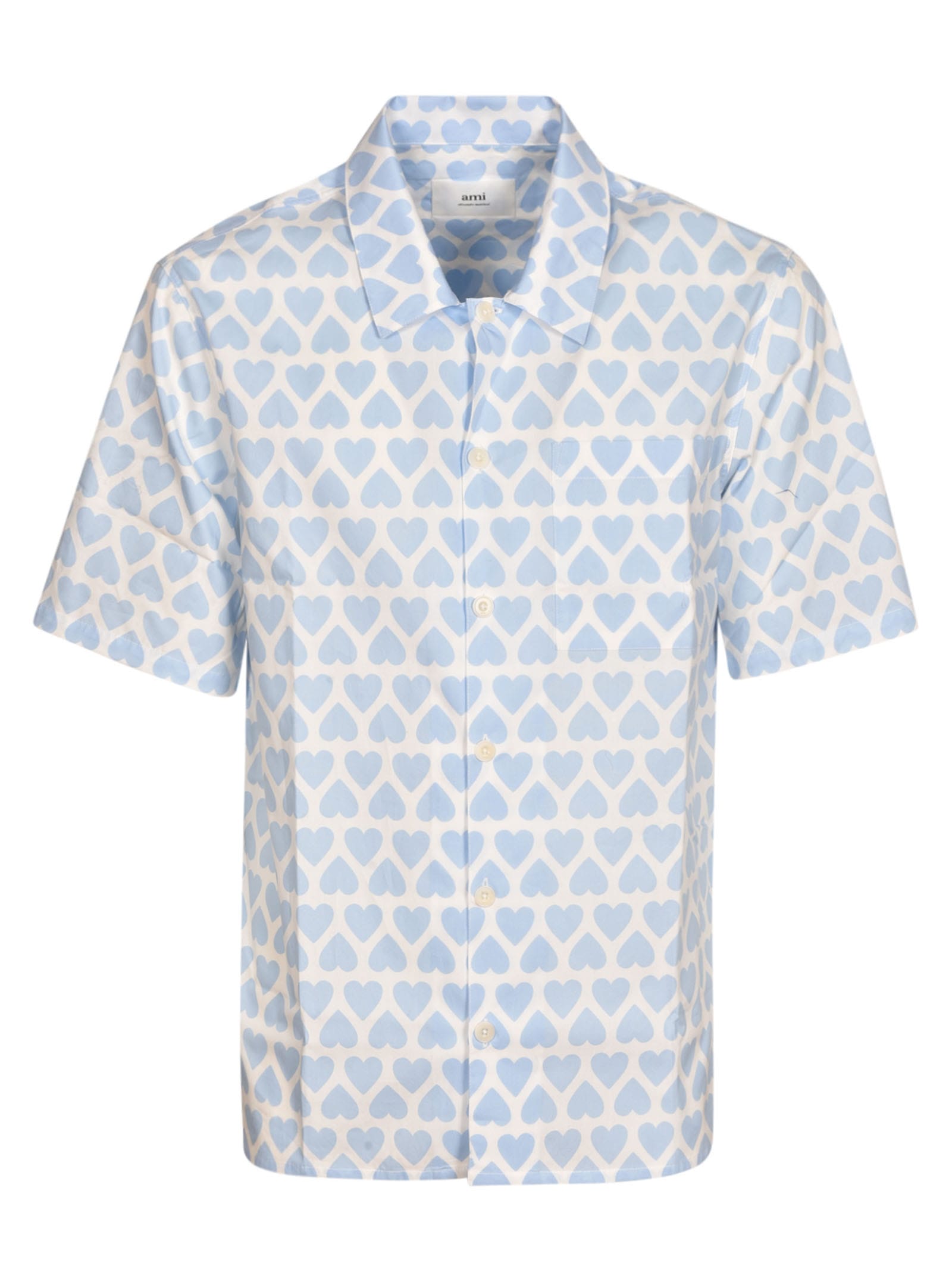 AMI ALEXANDRE MATTIUSSI HEART MONOGRAM SHIRT