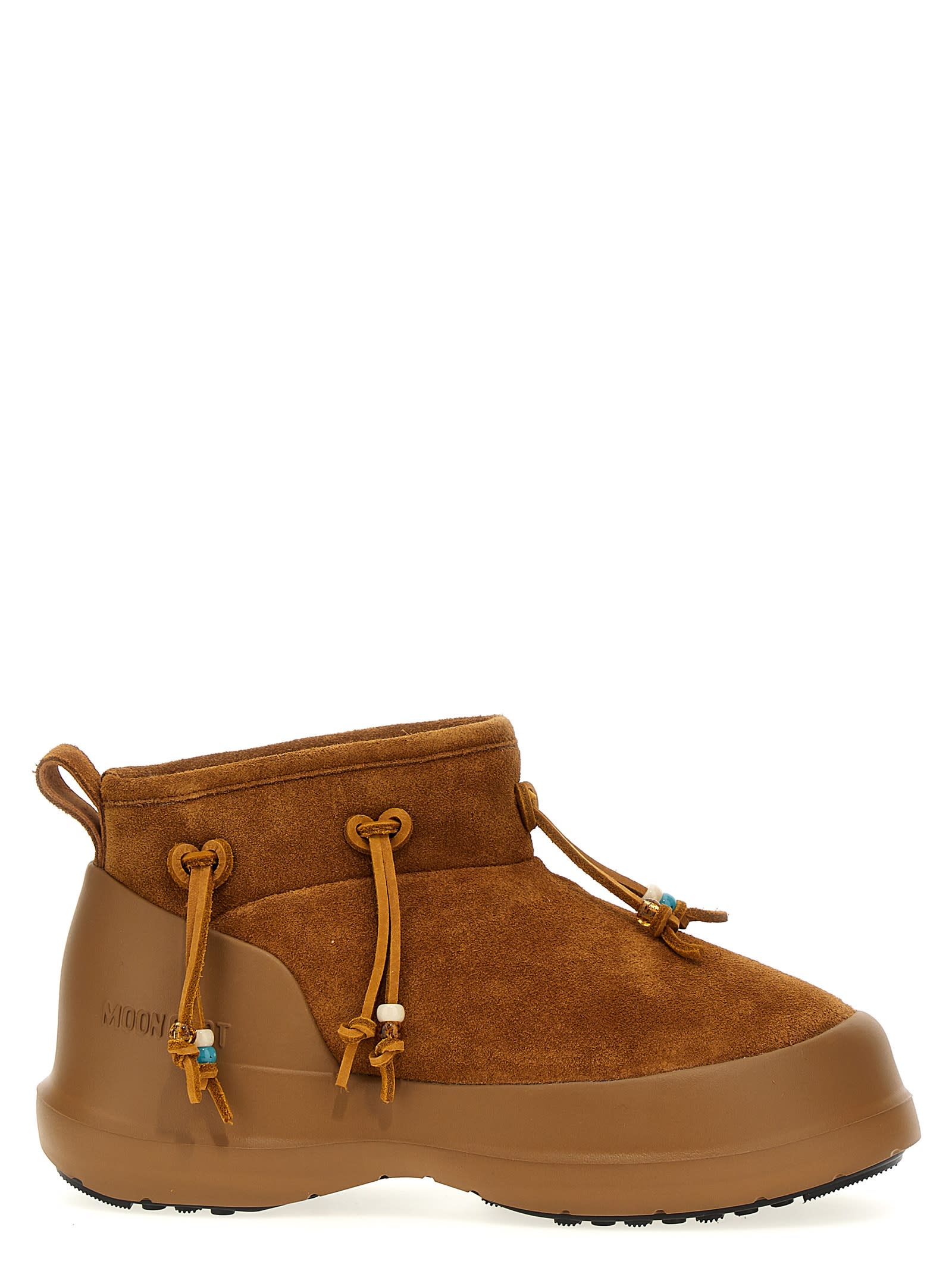 luna Low Suede Beads Ankle Boots