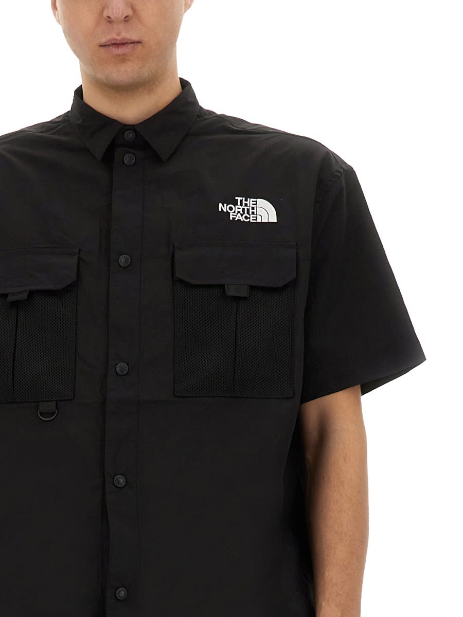 Shop The North Face Logo Print Shirt In Black