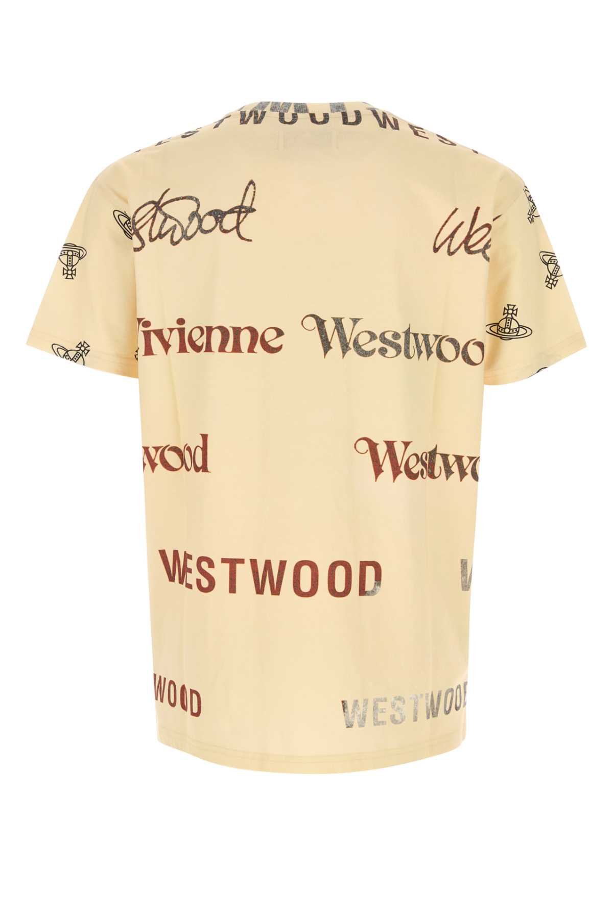 Vivienne Westwood Crew Neck Graphic Print Short Sleeves T-shirt In Neutral