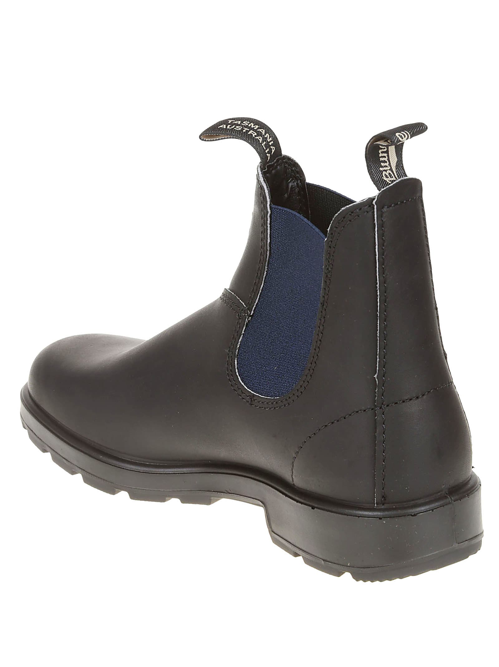 Shop Blundstone Colored Elastic Sided Boots In Black/navy
