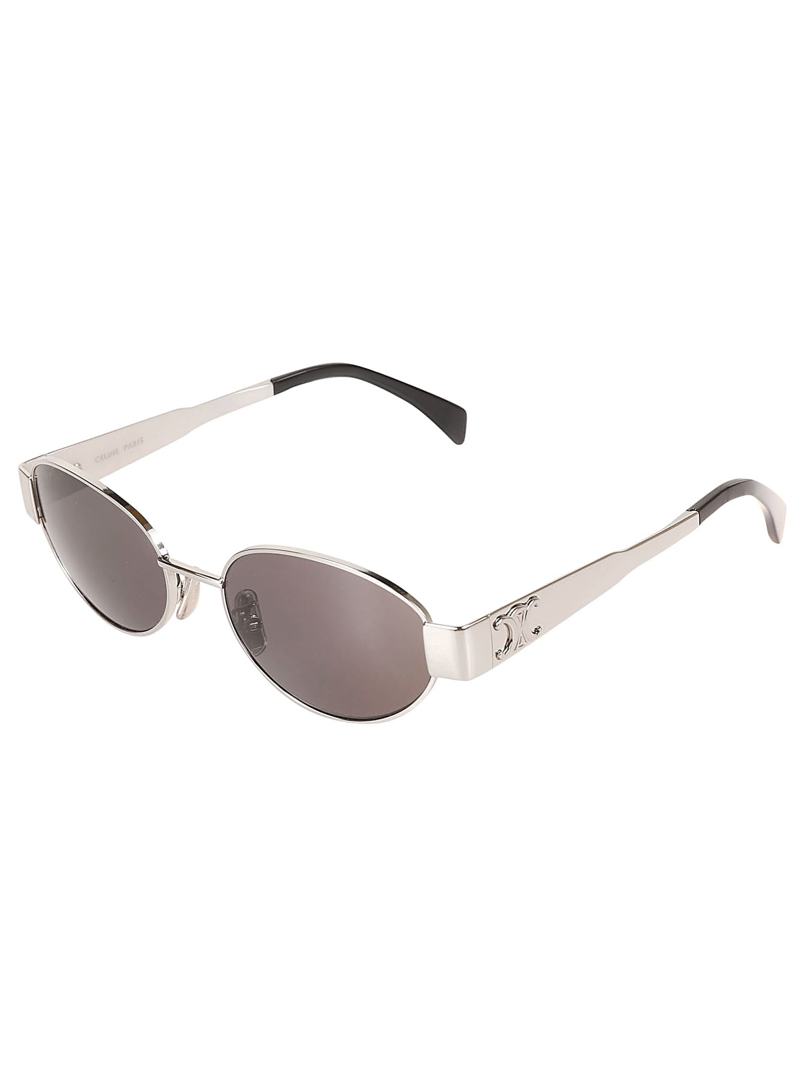 Celine Cl40235u Metal Triomphe 28e Oro Rosa Sunglasses In 16a - Black