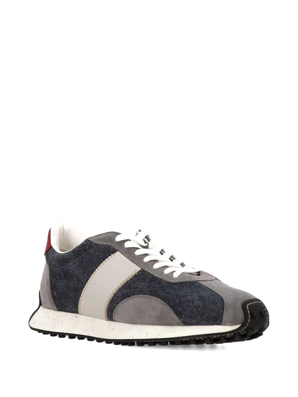 Tod's Vintage Sneakers Suede Accents In Blue