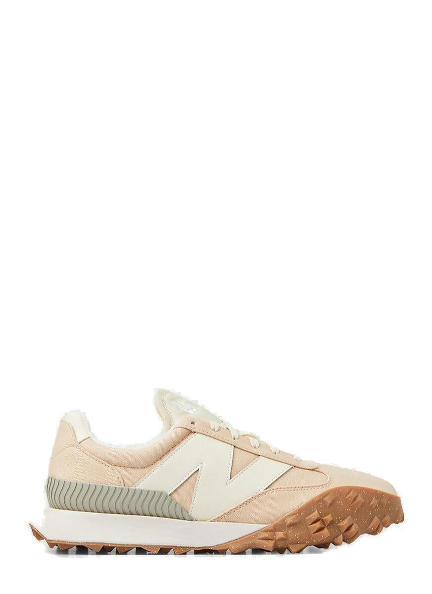 Shop New Balance Round Toe Lace-up Sneakers In Beige