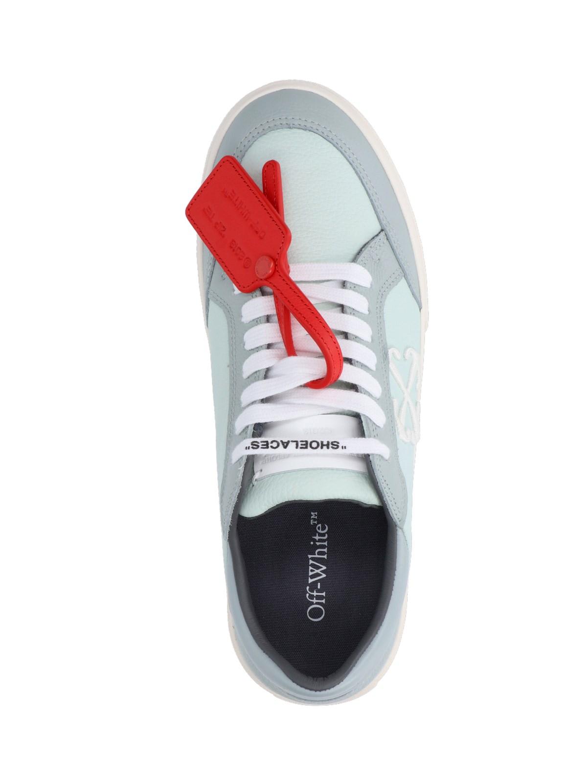 Shop Off-white New Vulcanized Sneakers In Green/white