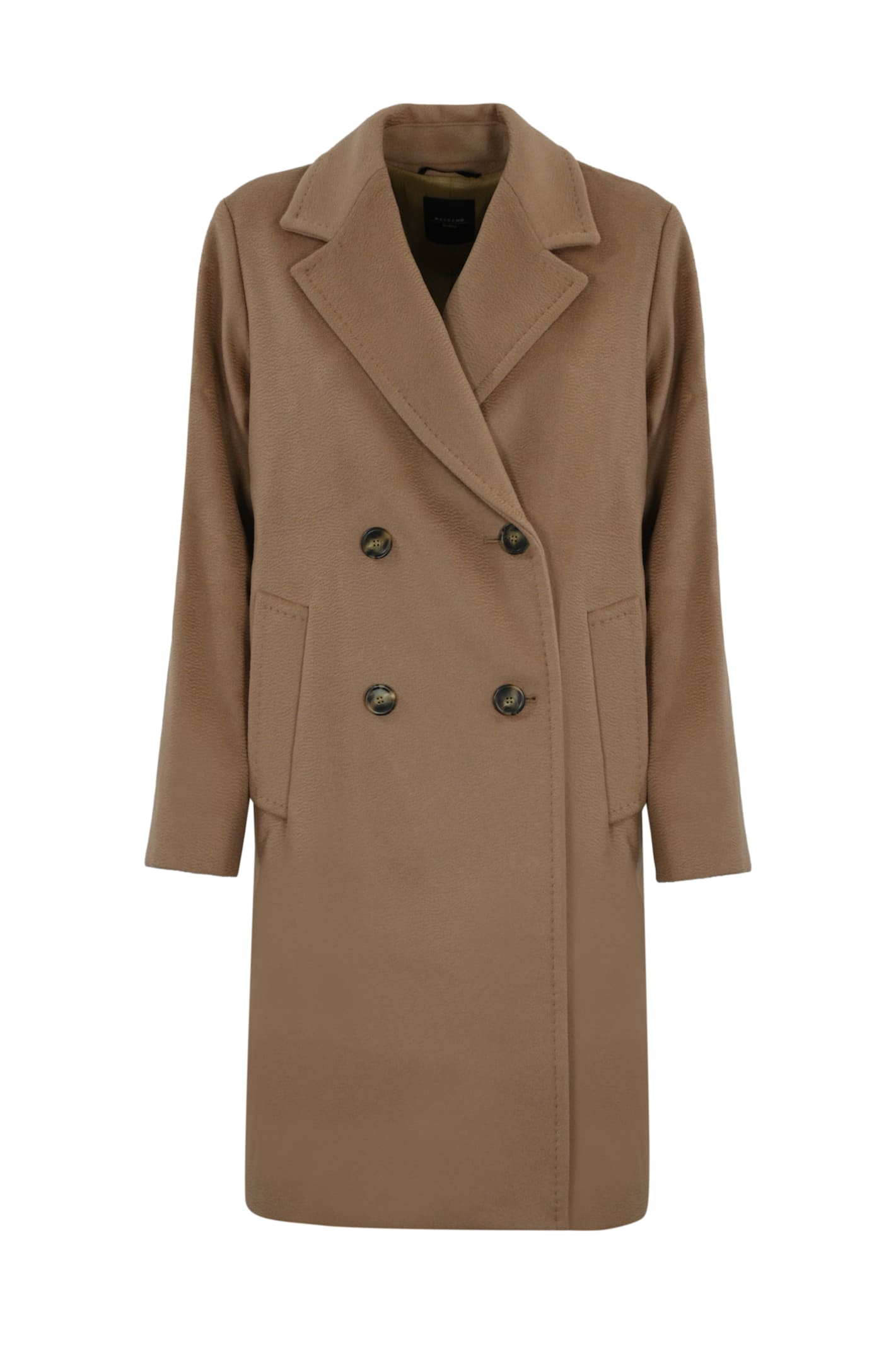 Shop Weekend Max Mara Cappotto Zum In Drap Di Lana Cammello