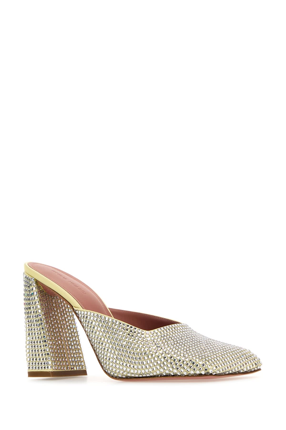 Amina Muaddi Charlotte Crystal Mule Charlotte Butwhicry In Multi
