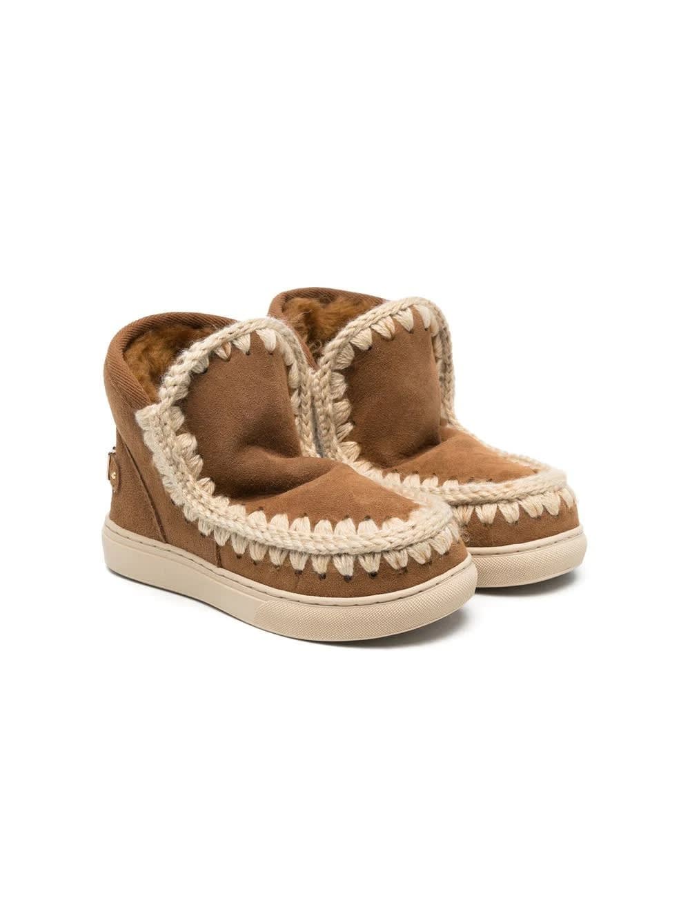Shop Mou Eskimo Camel Sneakers