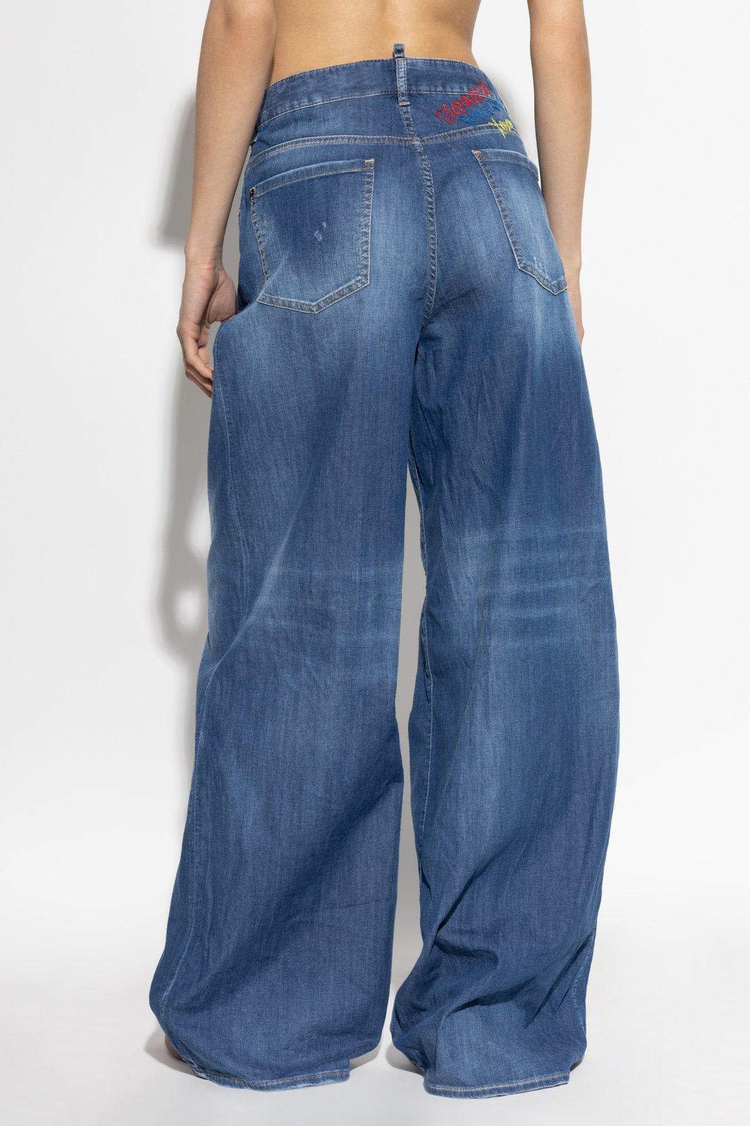 Shop Dsquared2 Summer Lovers Medium Wash Traveller Jeans