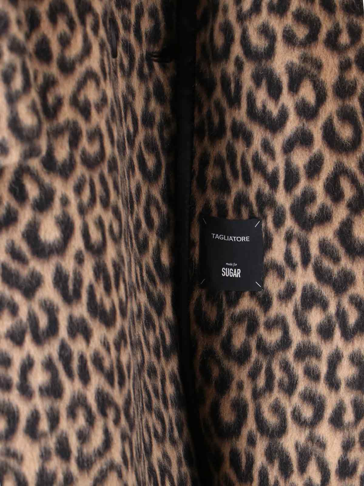 Tagliatore Jole Double-breasted Midi Coat In Brown