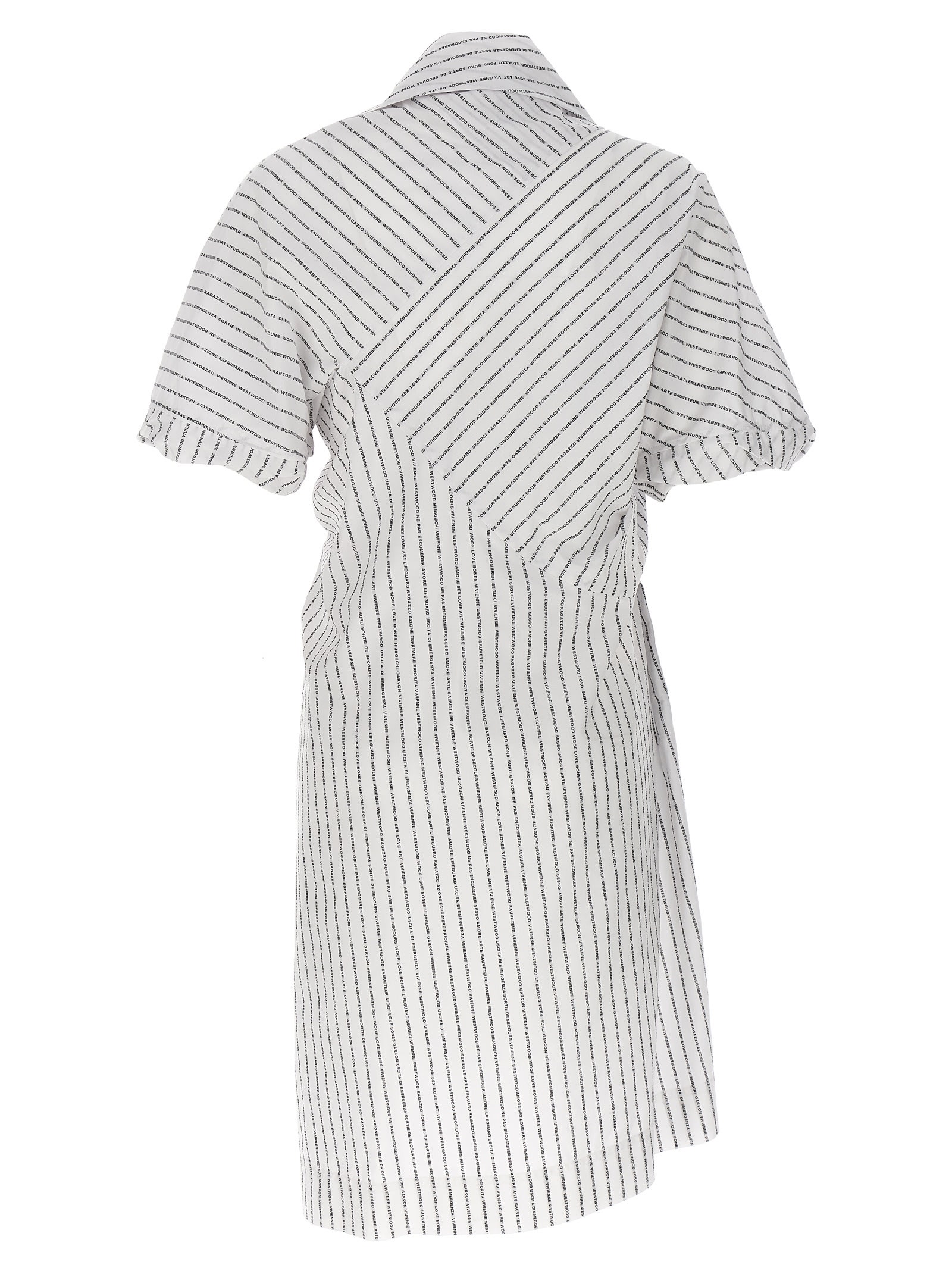 Shop Vivienne Westwood Natalia Dress In White/black