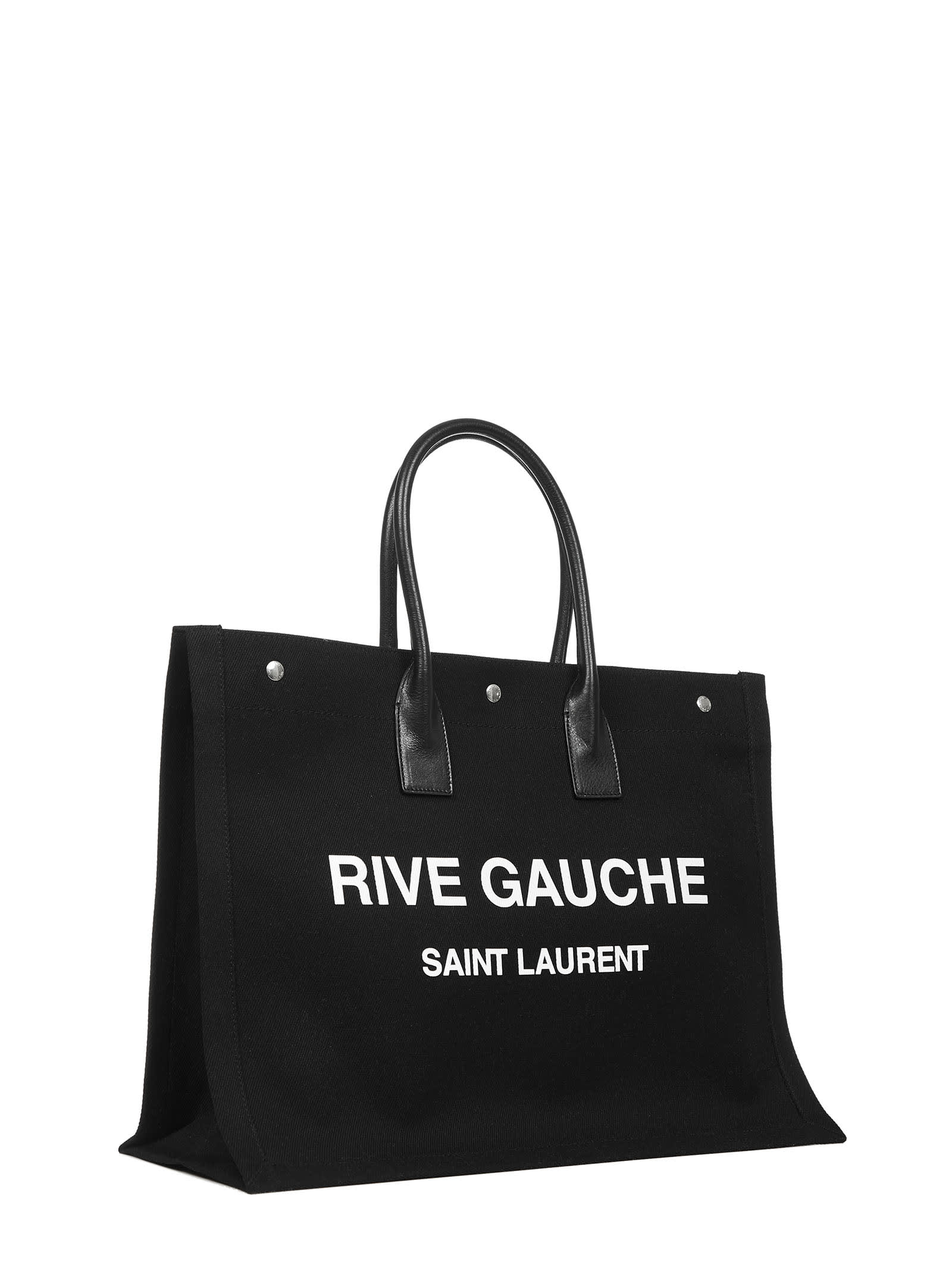 Shop Saint Laurent Tote Bag In Black